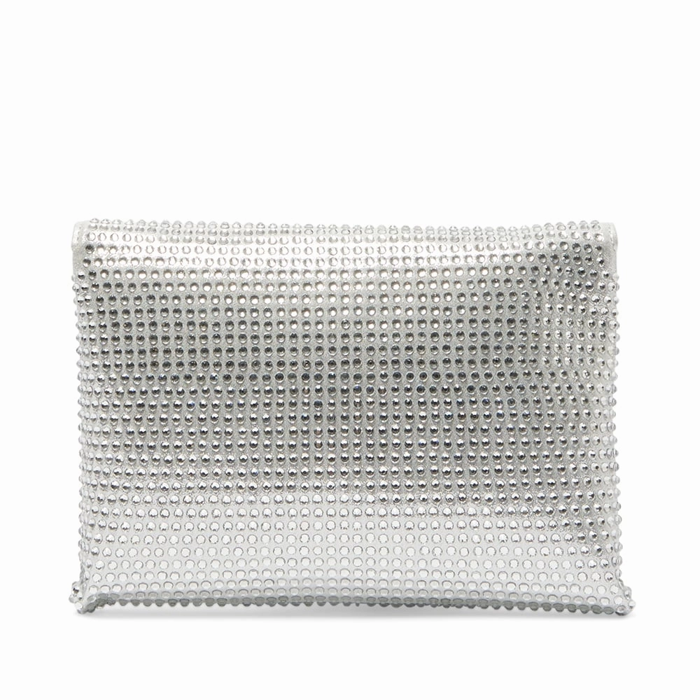 Lorna Clutch in Silver Crystal