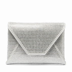 Lorna Clutch in Silver Crystal