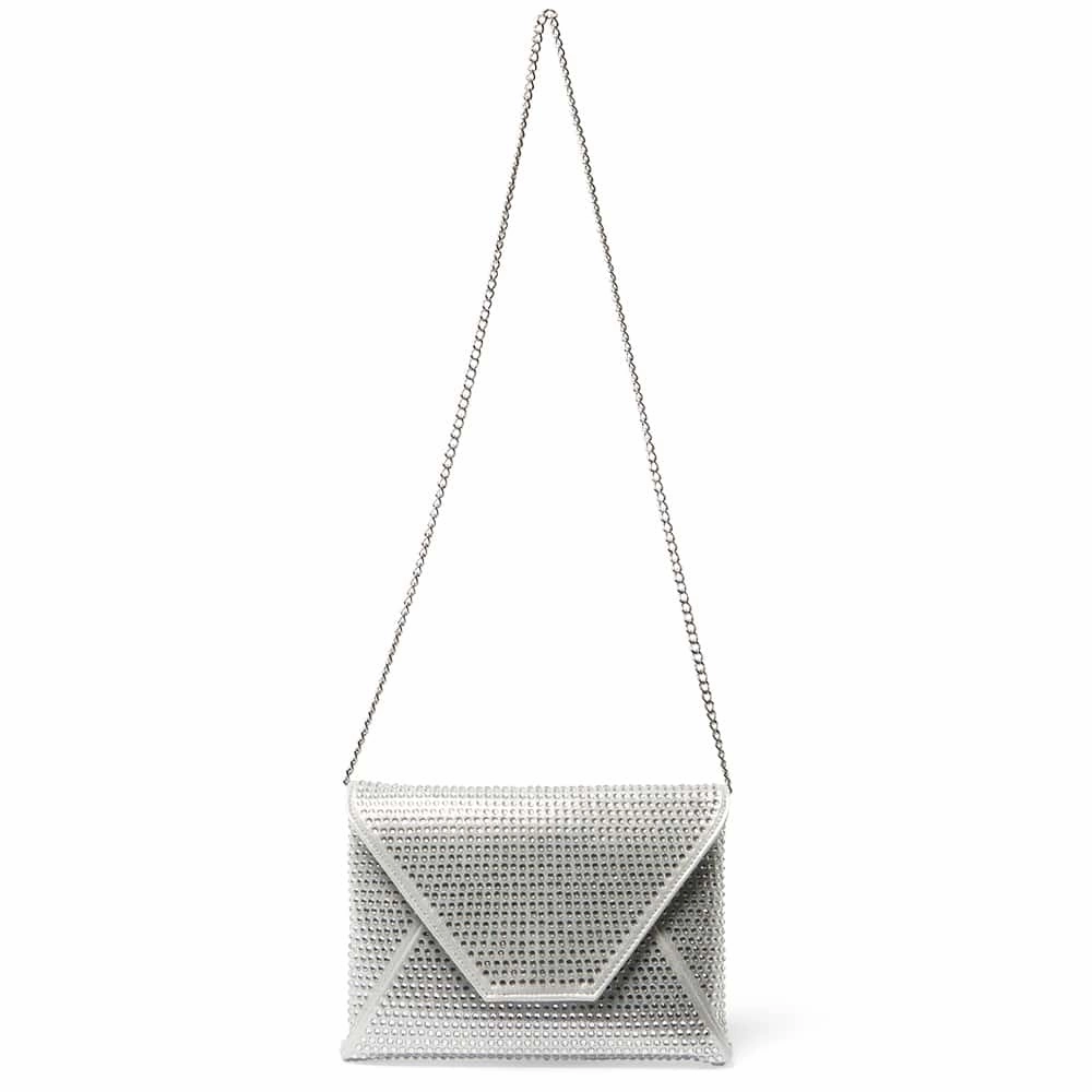 Lorna Clutch in Silver Crystal