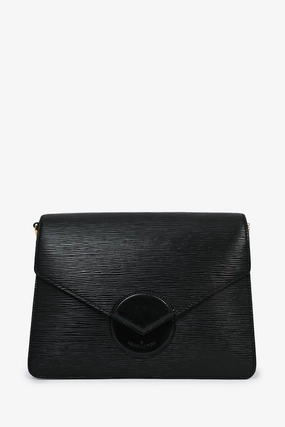 Louis Vuitton 1990 Black Epi Leather 'Osh' Adjustable Shoulder Strap Bag (Refurbished)
