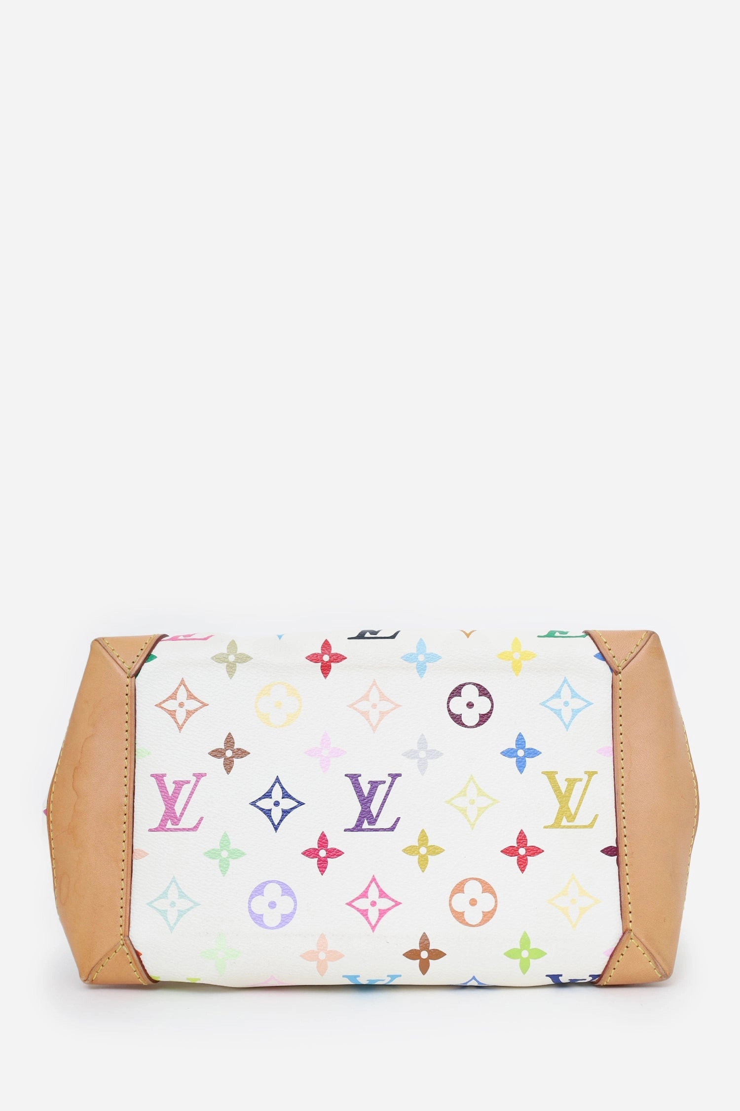 Louis Vuitton 2005 White/Multicolor Monogram Audra Tote Bag