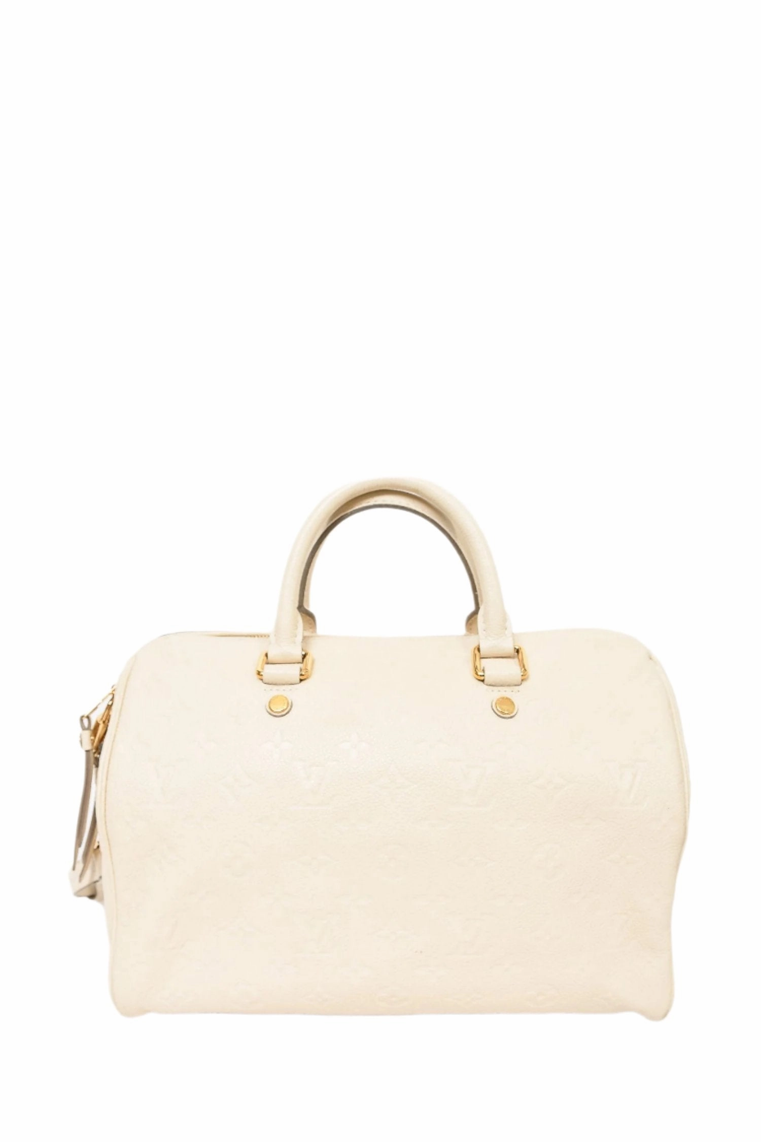 Louis Vuitton 2013 Cream Empreinte Leather Speedy 30 Crossbody
