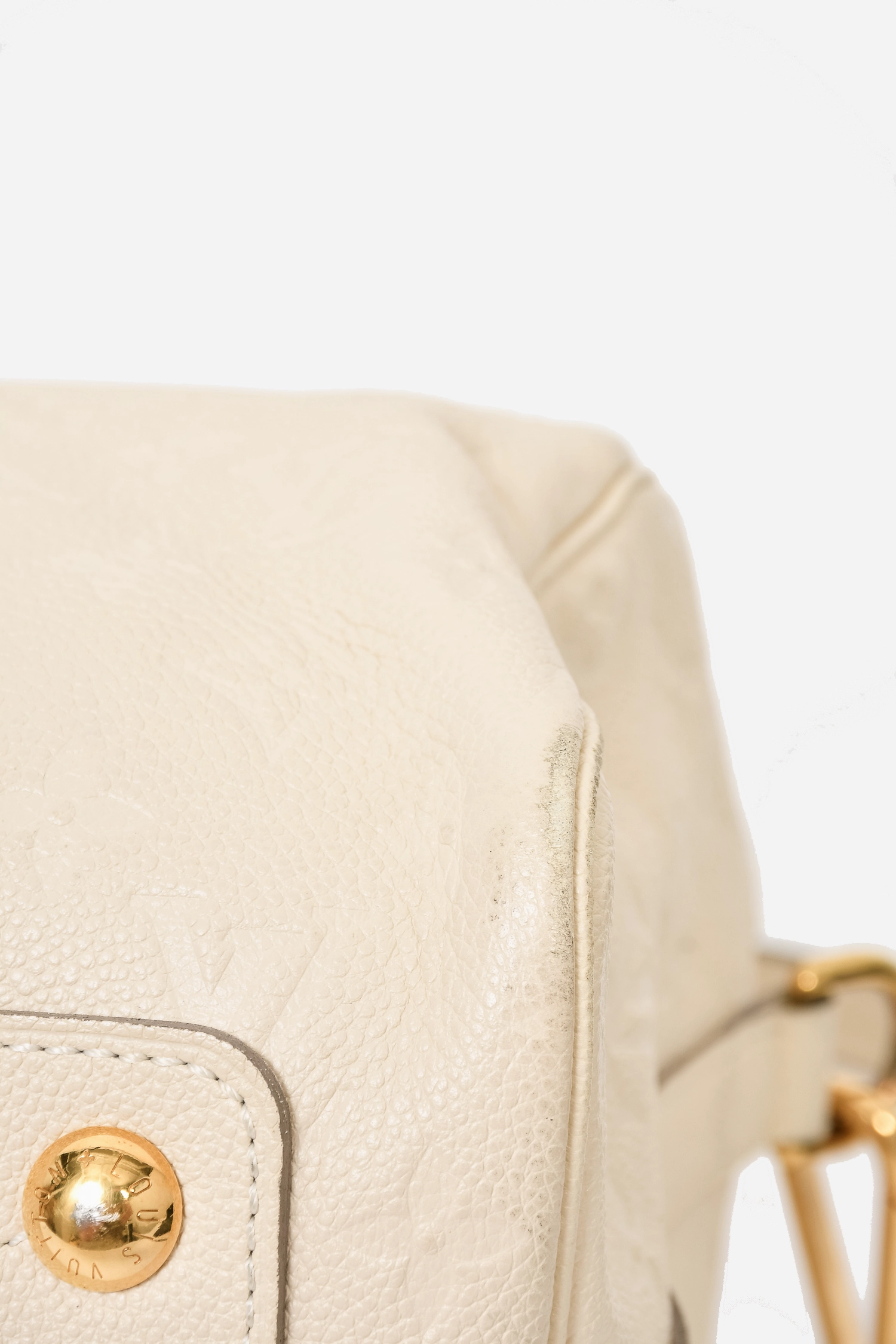 Louis Vuitton 2013 Cream Empreinte Leather Speedy 30 Crossbody