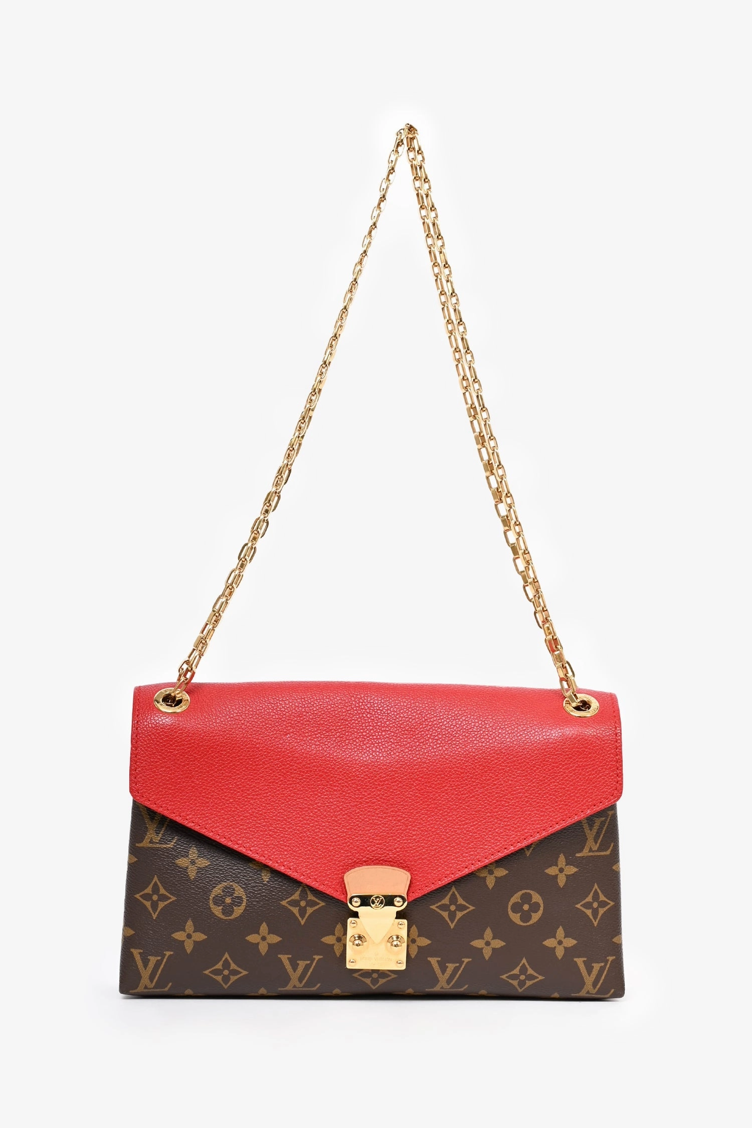 Louis Vuitton 2016 Red Monogram 'Saint Placide' Handbag