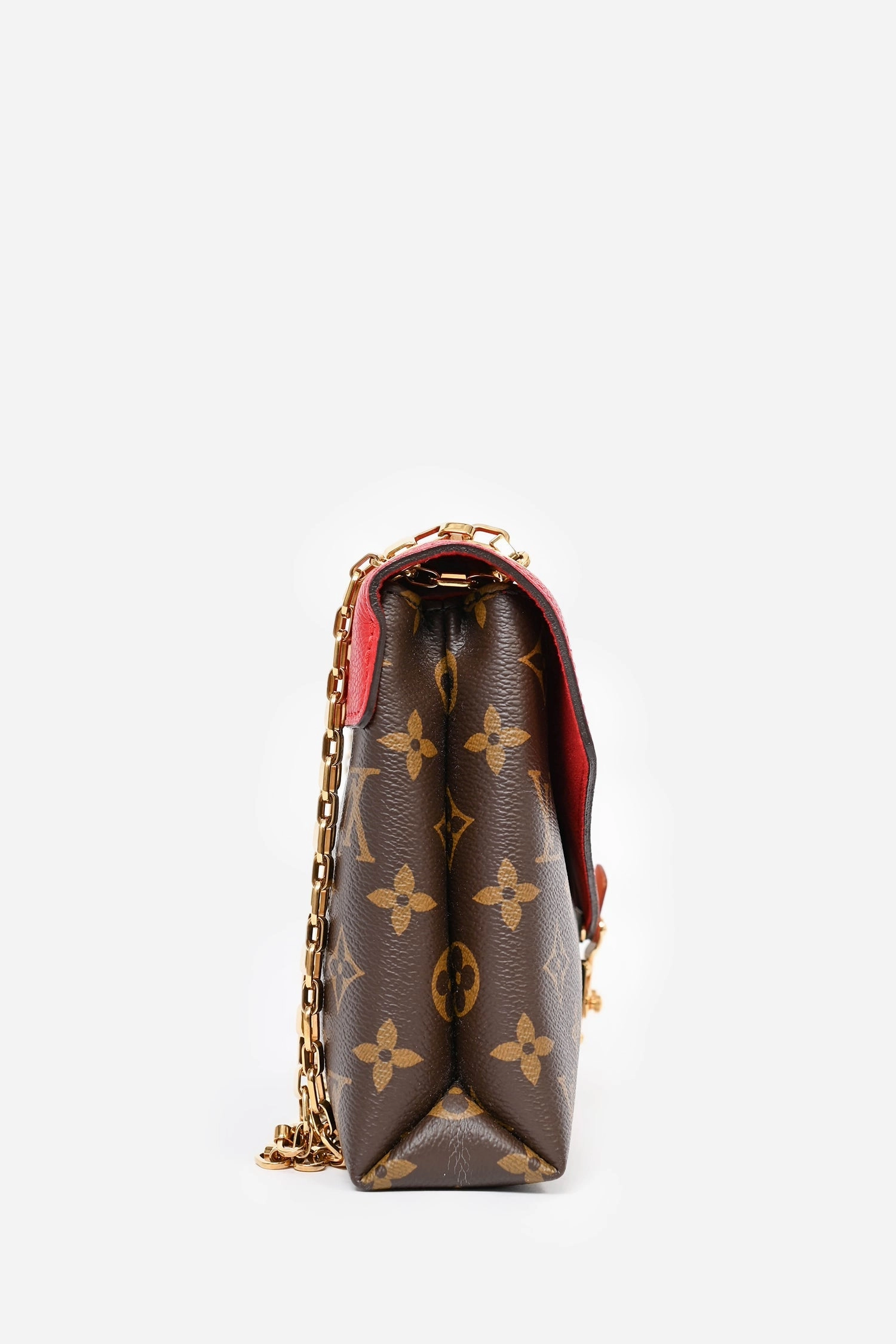 Louis Vuitton 2016 Red Monogram 'Saint Placide' Handbag