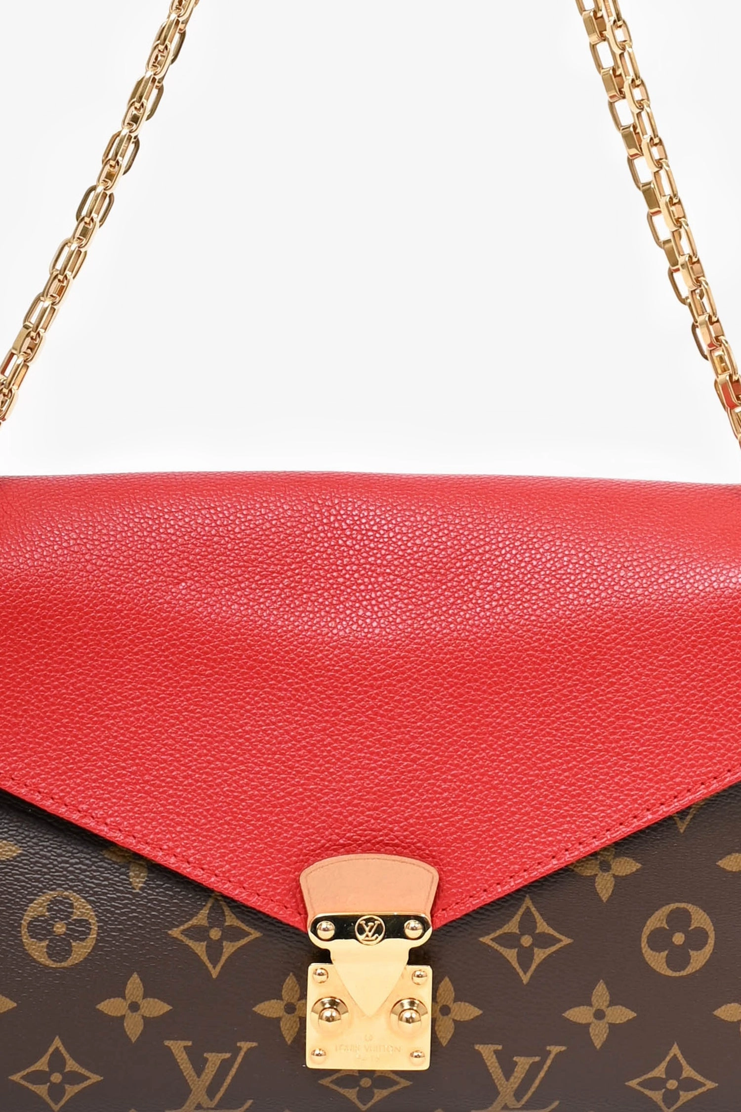 Louis Vuitton 2016 Red Monogram 'Saint Placide' Handbag