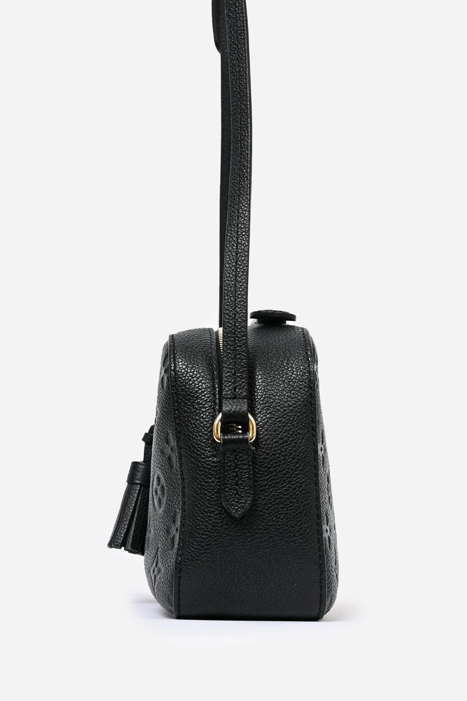 Louis Vuitton 2019 Black Leather Monogram Saintonge Crossbody