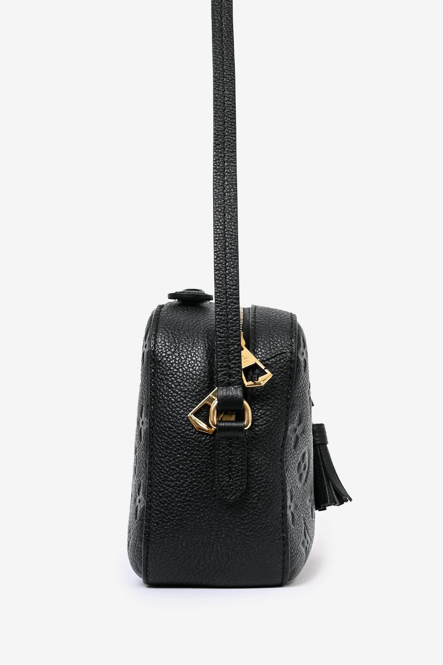 Louis Vuitton 2019 Black Leather Monogram Saintonge Crossbody