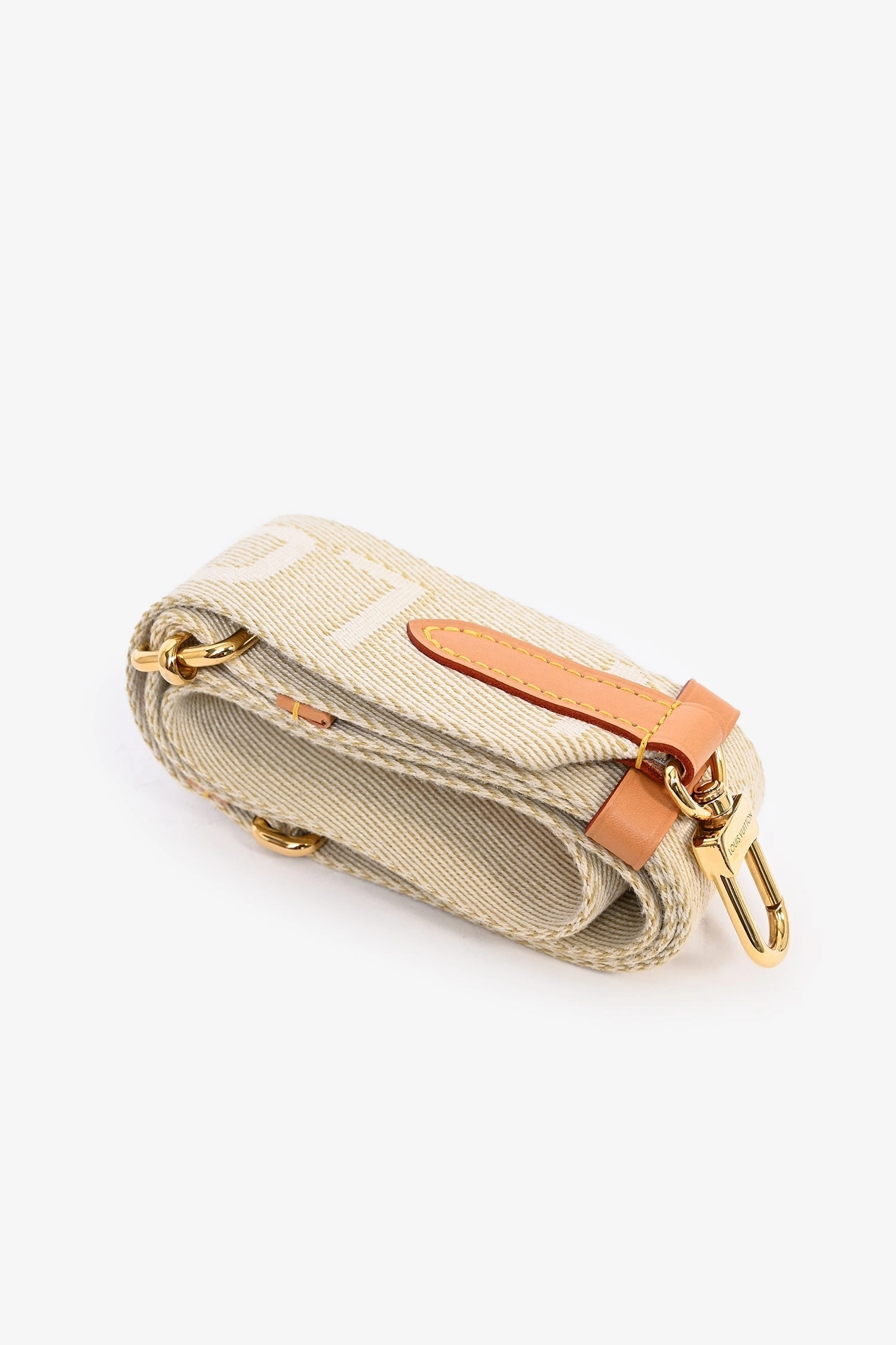 Louis Vuitton 2021 White Empreinte Leather Coussin PM Crossbody Bag with Chain Strap