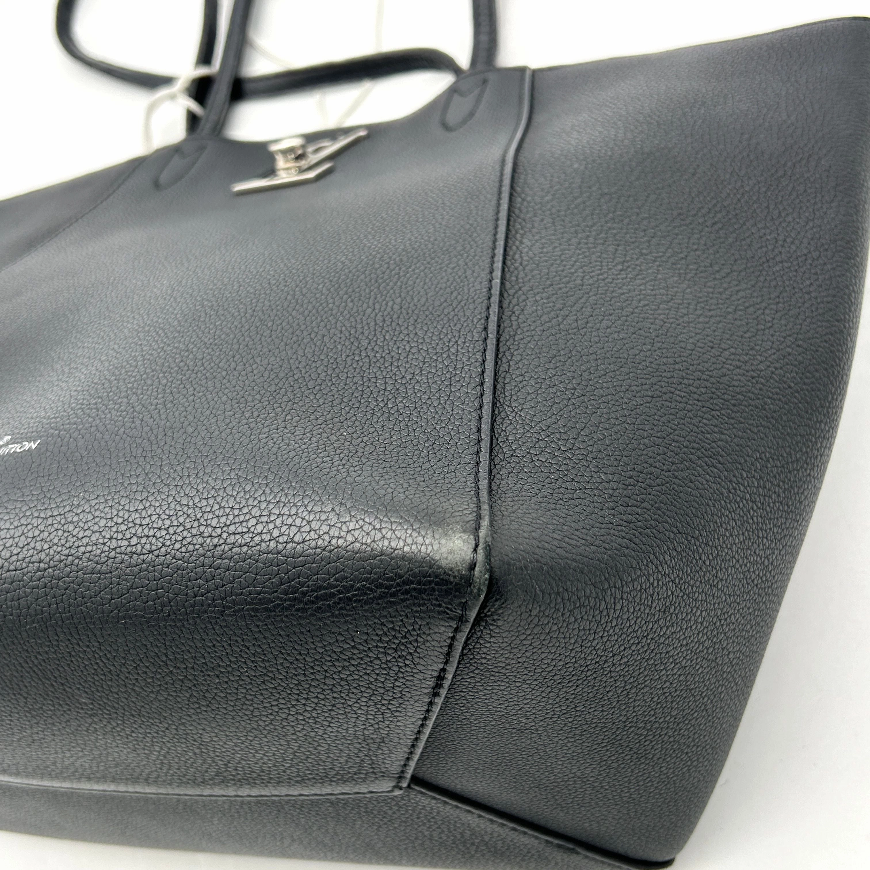 Louis Vuitton | Bags | Louis Vuitton Lock Me Cabas Tote Bag Shoulder Bag Leather Noir LA36917