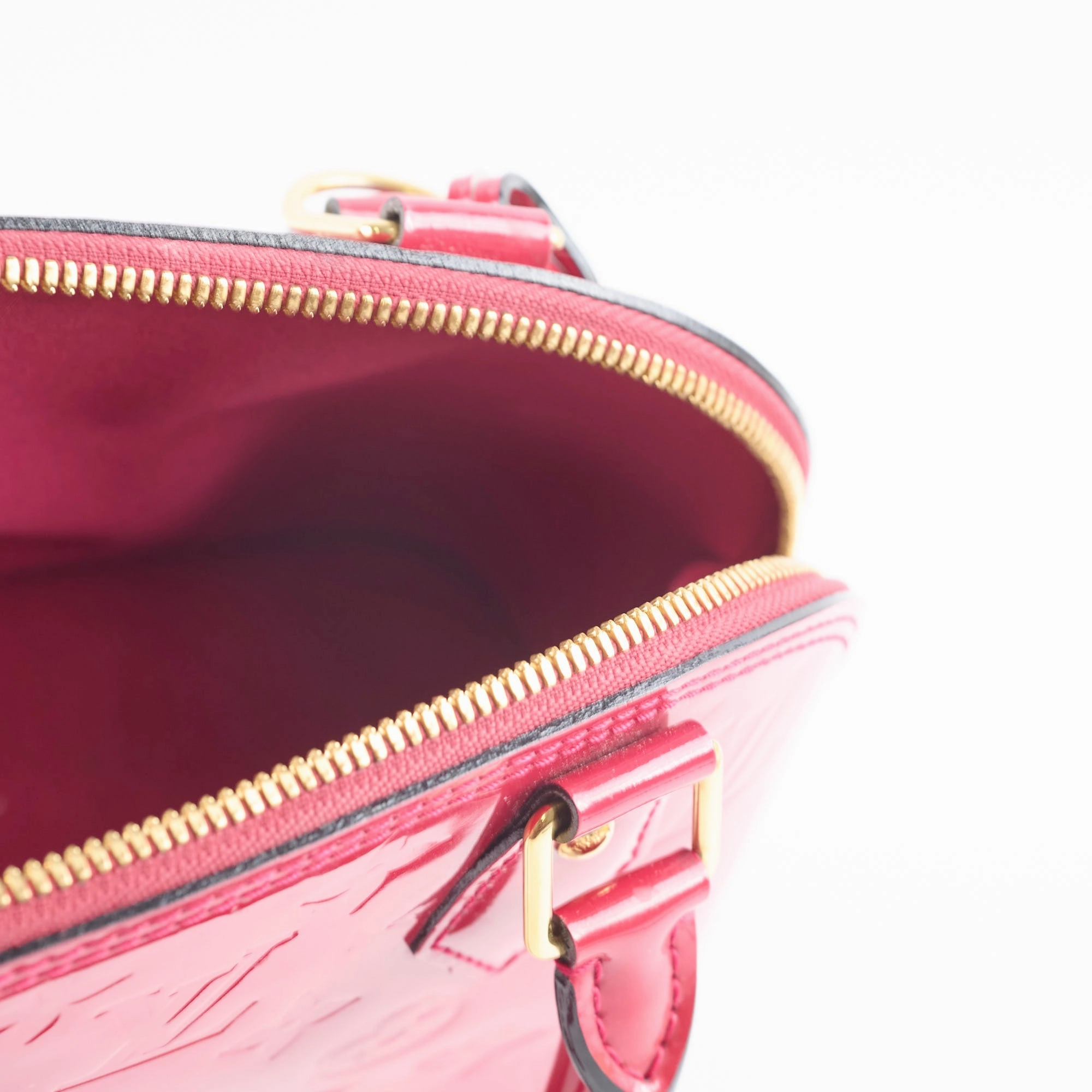 Louis Vuitton Alma BB Vernis Indian Rose Pink