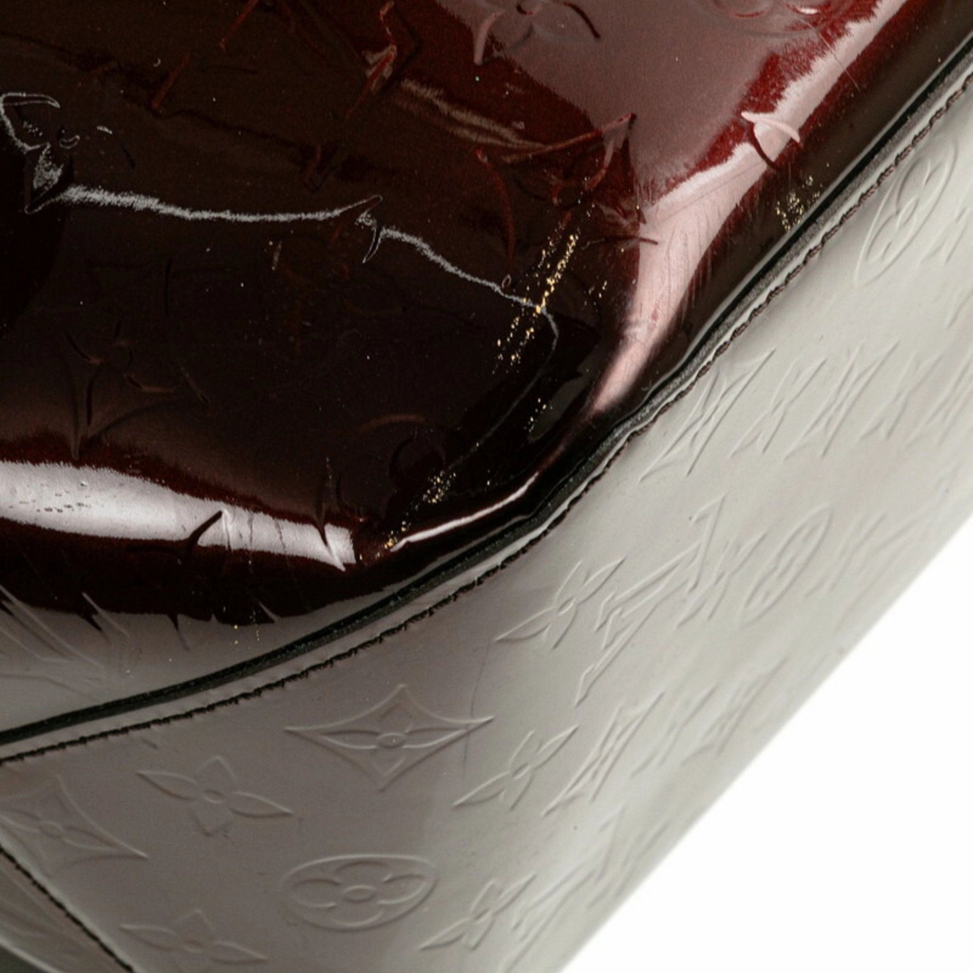 Louis Vuitton Amarante Patent Leather Leather Handbag Shoulder Bag (Pre-Owned)
