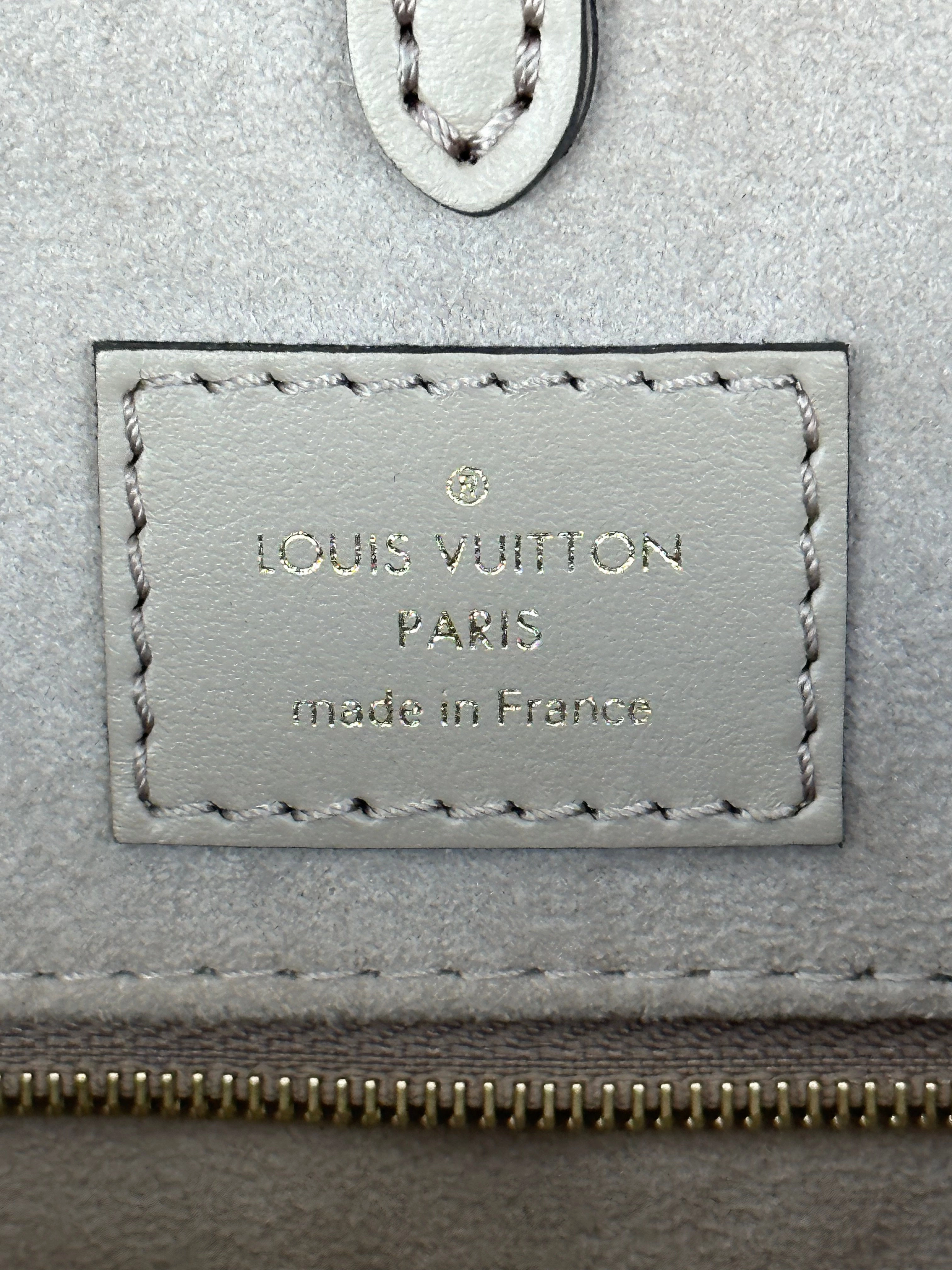 Louis Vuitton Beige & Cream Empreinte Monogram OnTheGo MM
