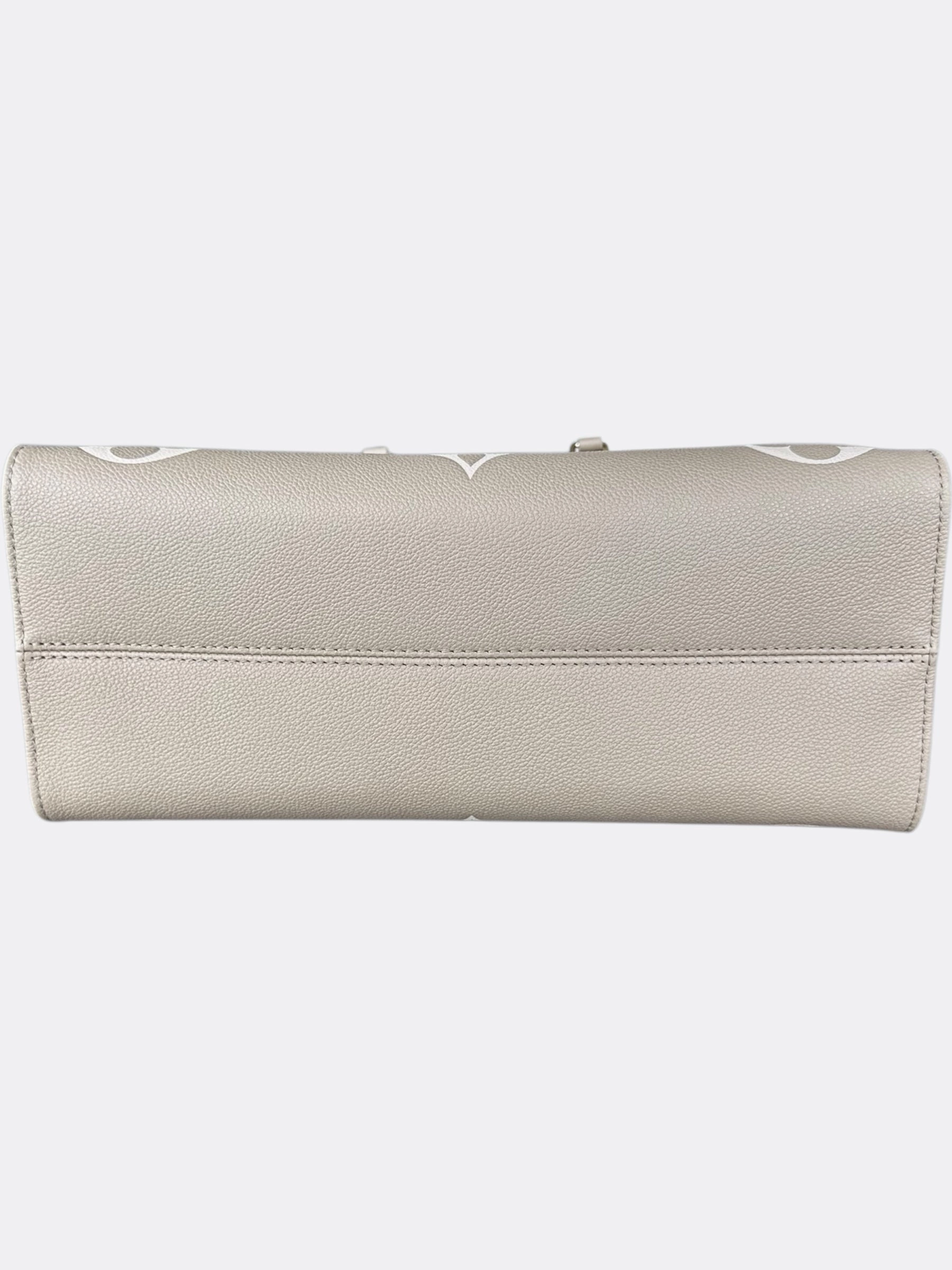 Louis Vuitton Beige & Cream Empreinte Monogram OnTheGo MM