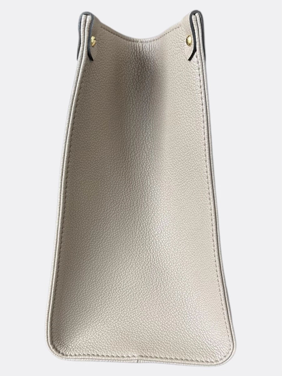 Louis Vuitton Beige & Cream Empreinte Monogram OnTheGo MM