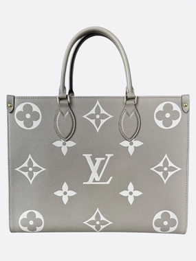 Louis Vuitton Beige & Cream Empreinte Monogram OnTheGo MM