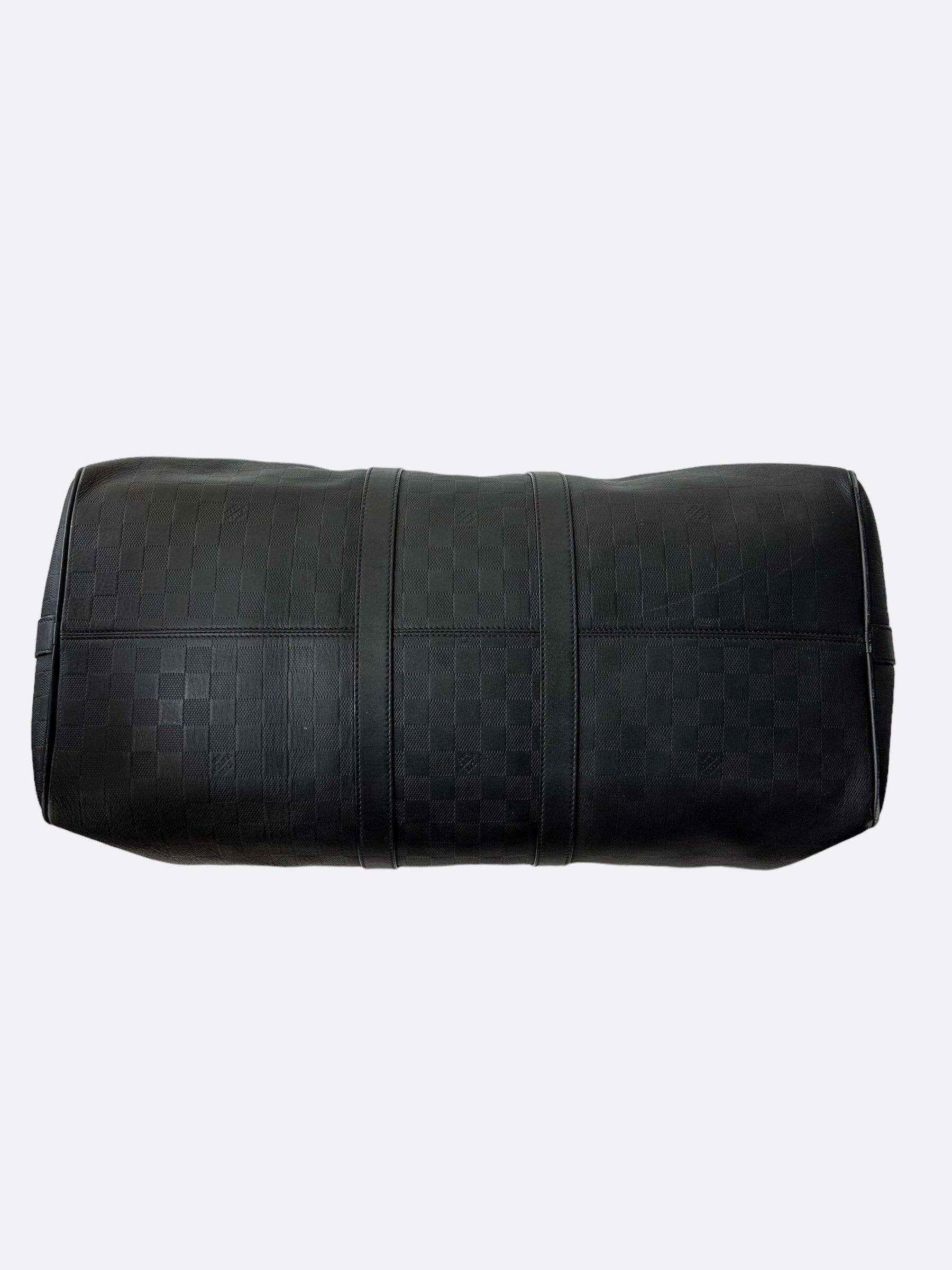 Louis Vuitton Black Damier Infini Keepall 55