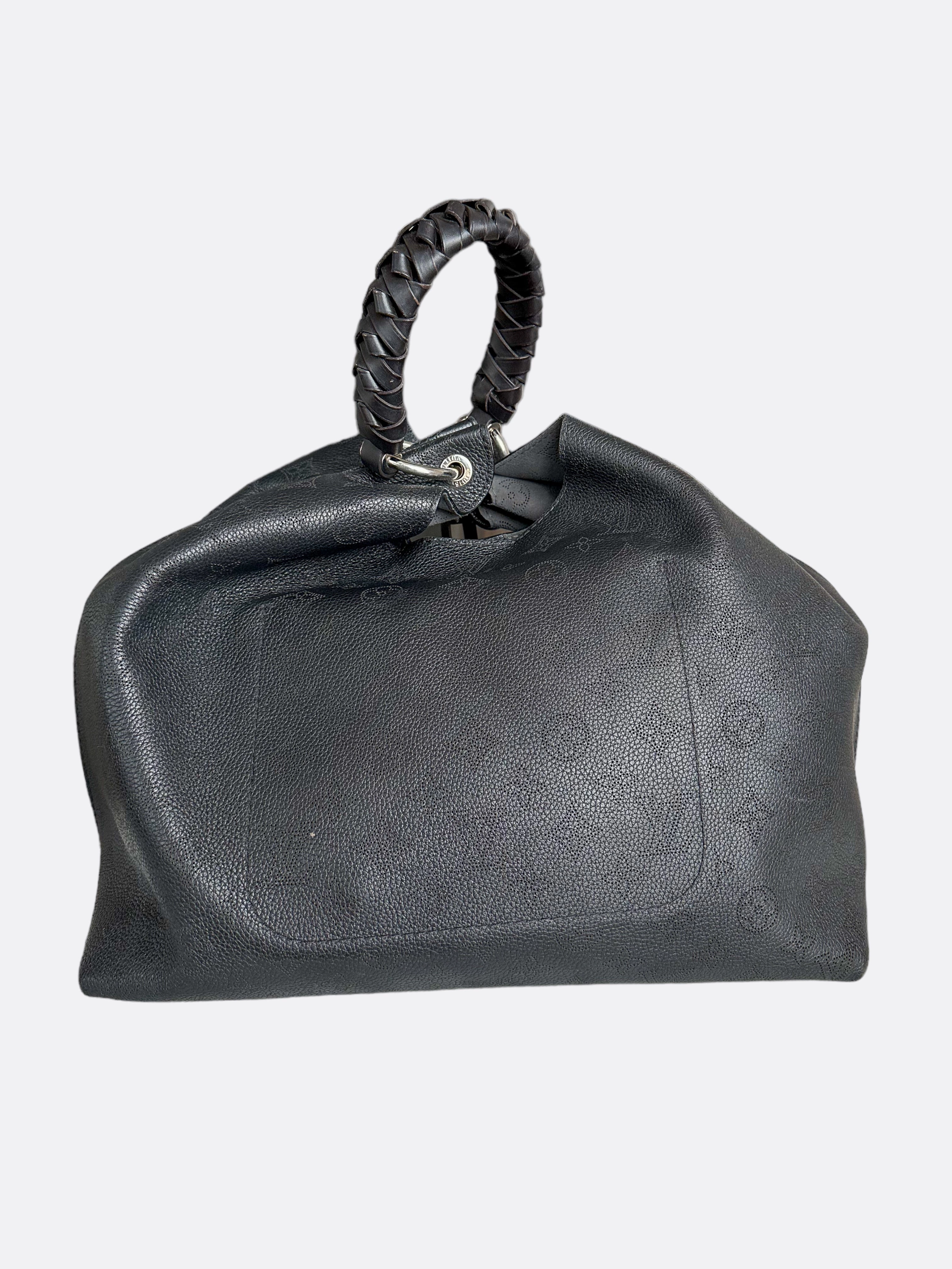 Louis Vuitton Black Mahina Monogram Carmel Bag