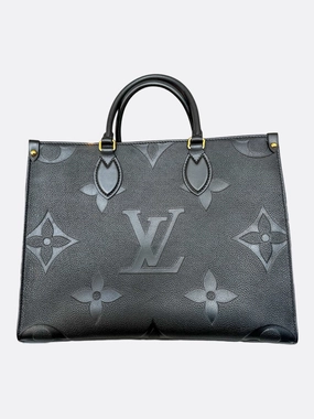 Louis Vuitton Black Monogram Empreinte OnTheGo MM