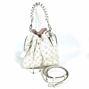 Louis Vuitton Blanc Mahina Leather Handbag Shoulder Bag (Pre-Owned)