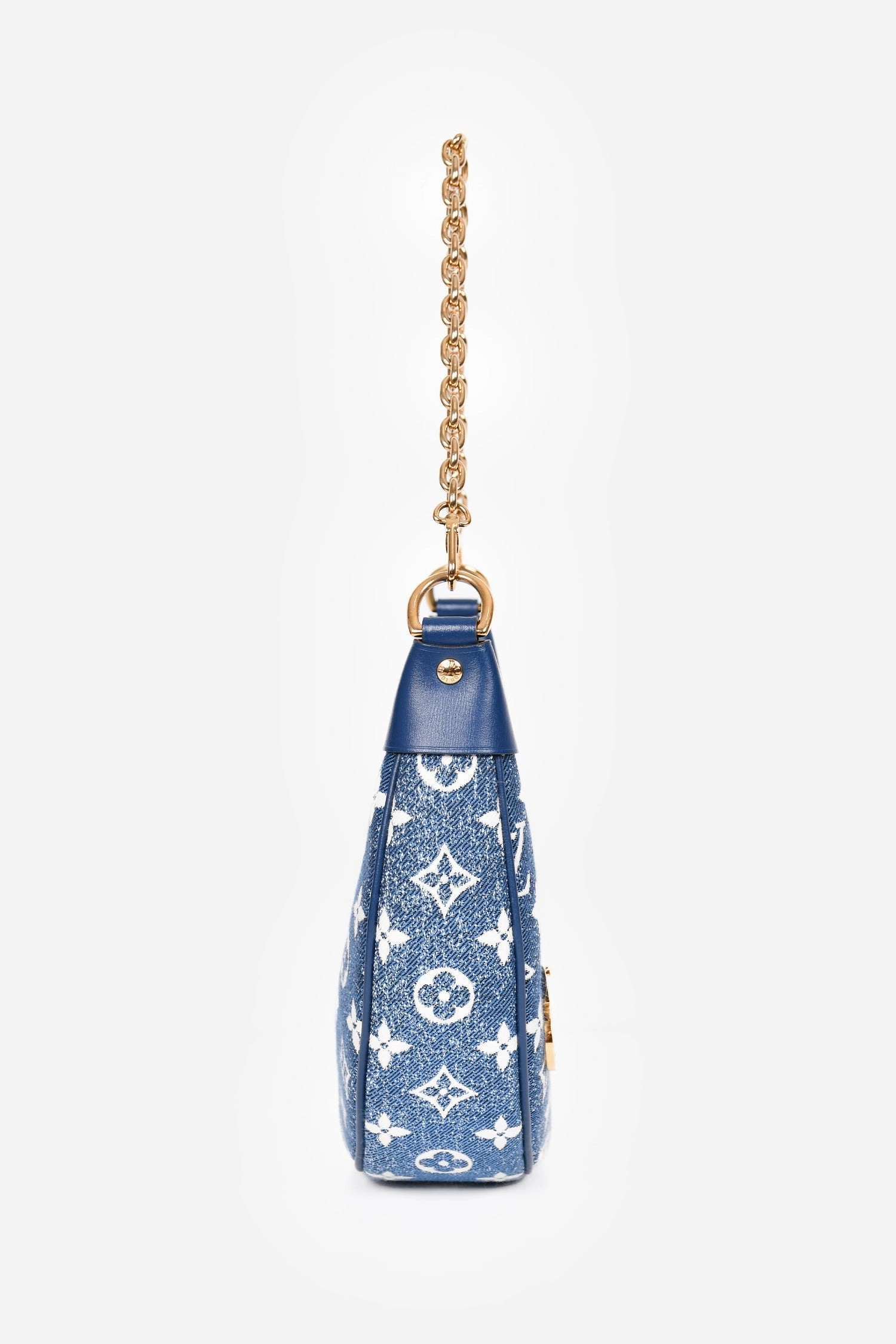 Louis Vuitton Blue Denim Jacquard Loop Shoulder Bag with Strap