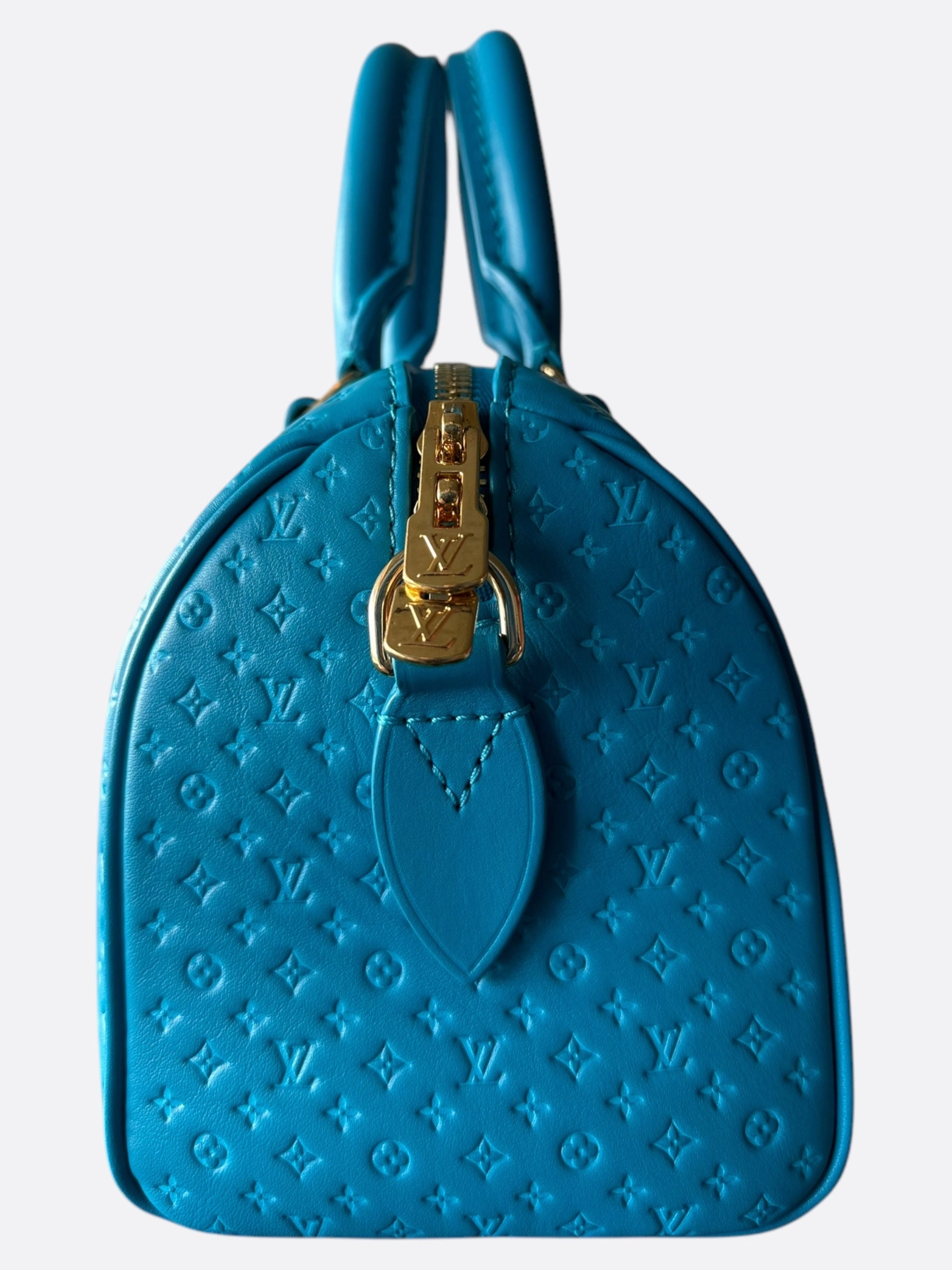 Louis Vuitton Blue Nano Monogram Speedy 20
