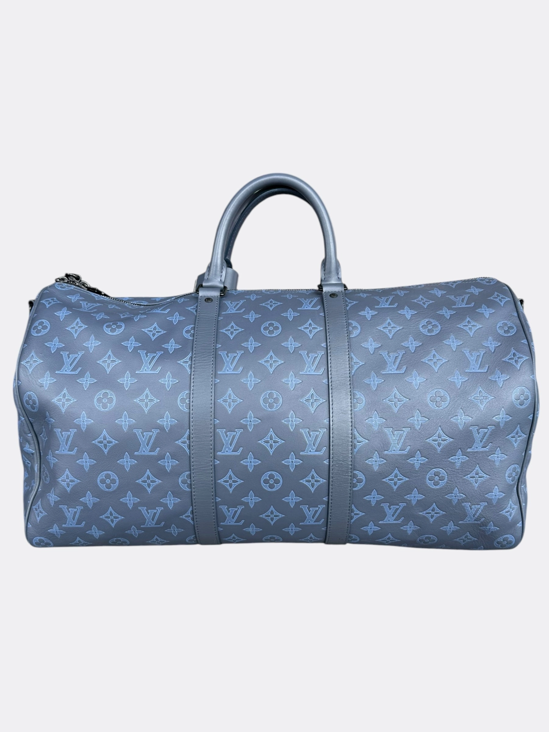 Louis Vuitton Blue Shadow Monogram Keepall 50