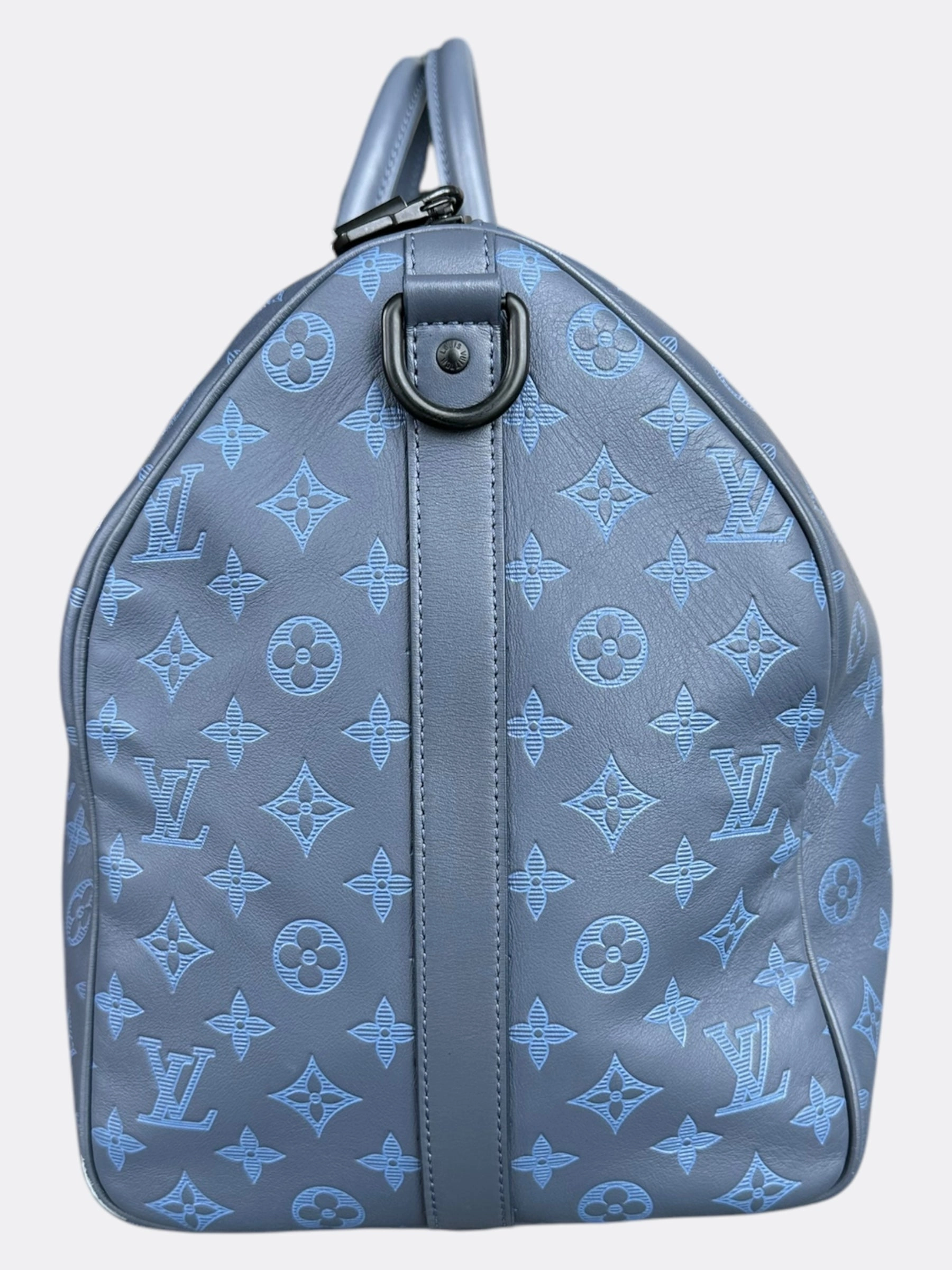 Louis Vuitton Blue Shadow Monogram Keepall 50