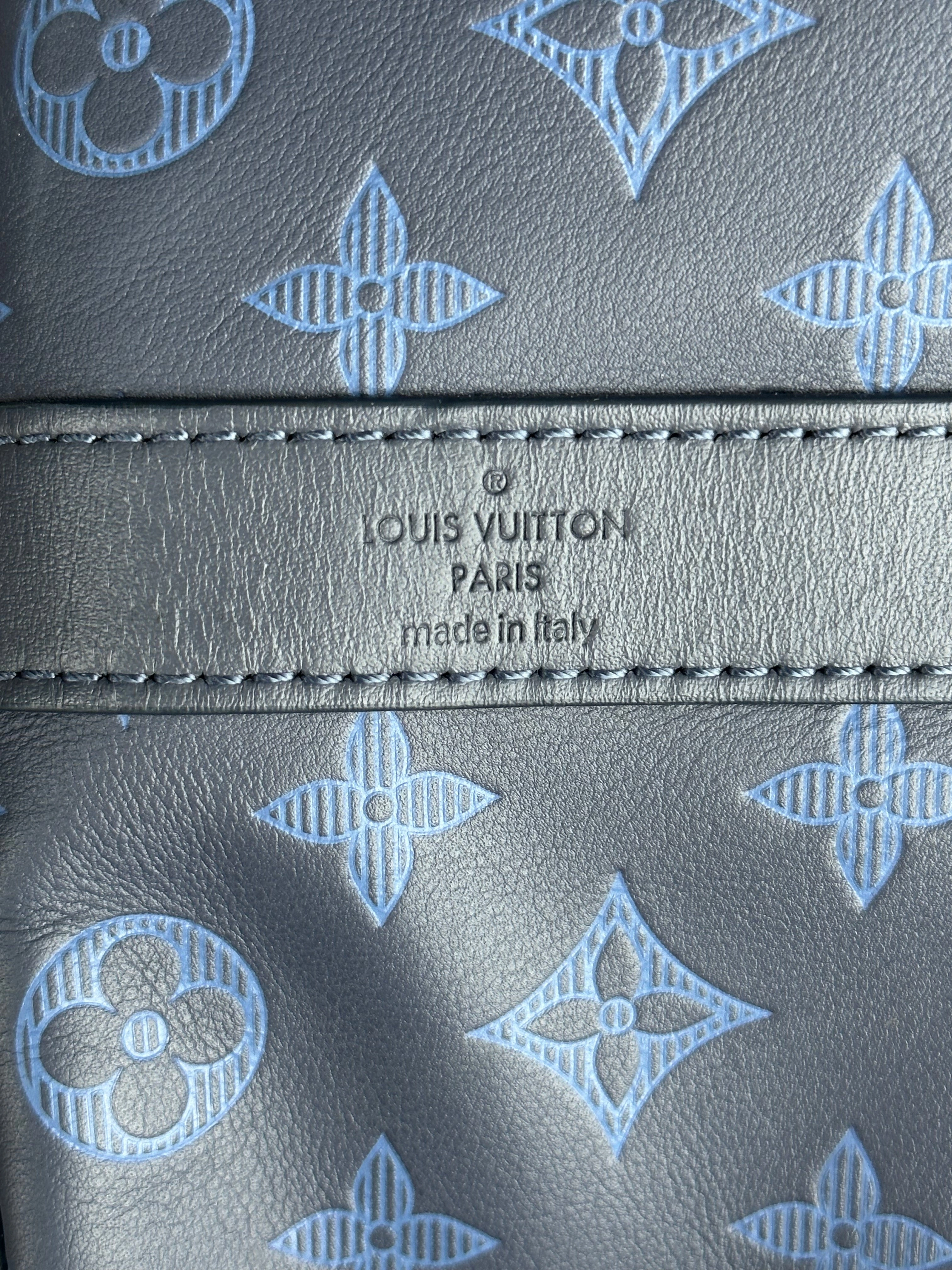 Louis Vuitton Blue Shadow Monogram Keepall 50