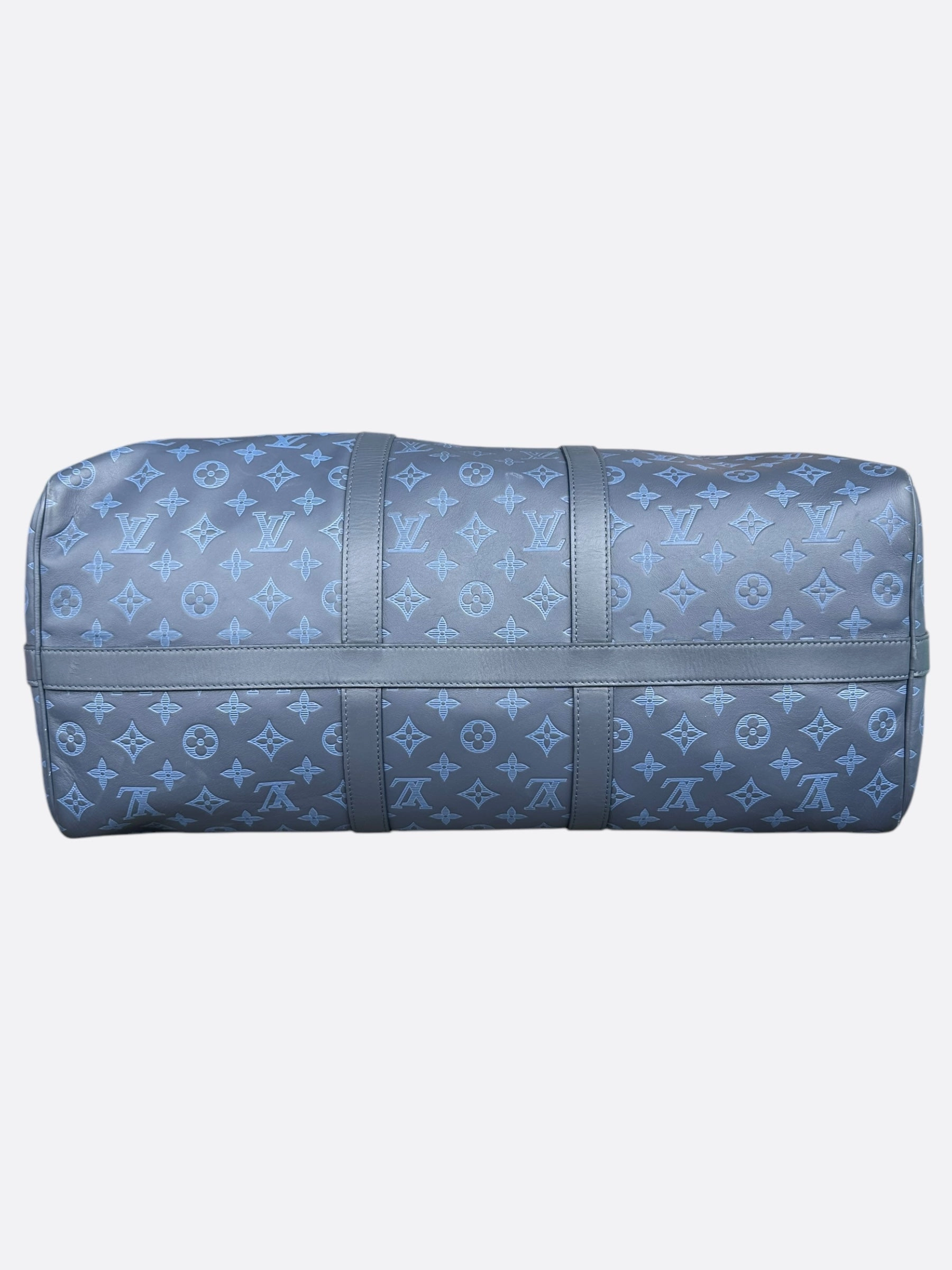 Louis Vuitton Blue Shadow Monogram Keepall 50