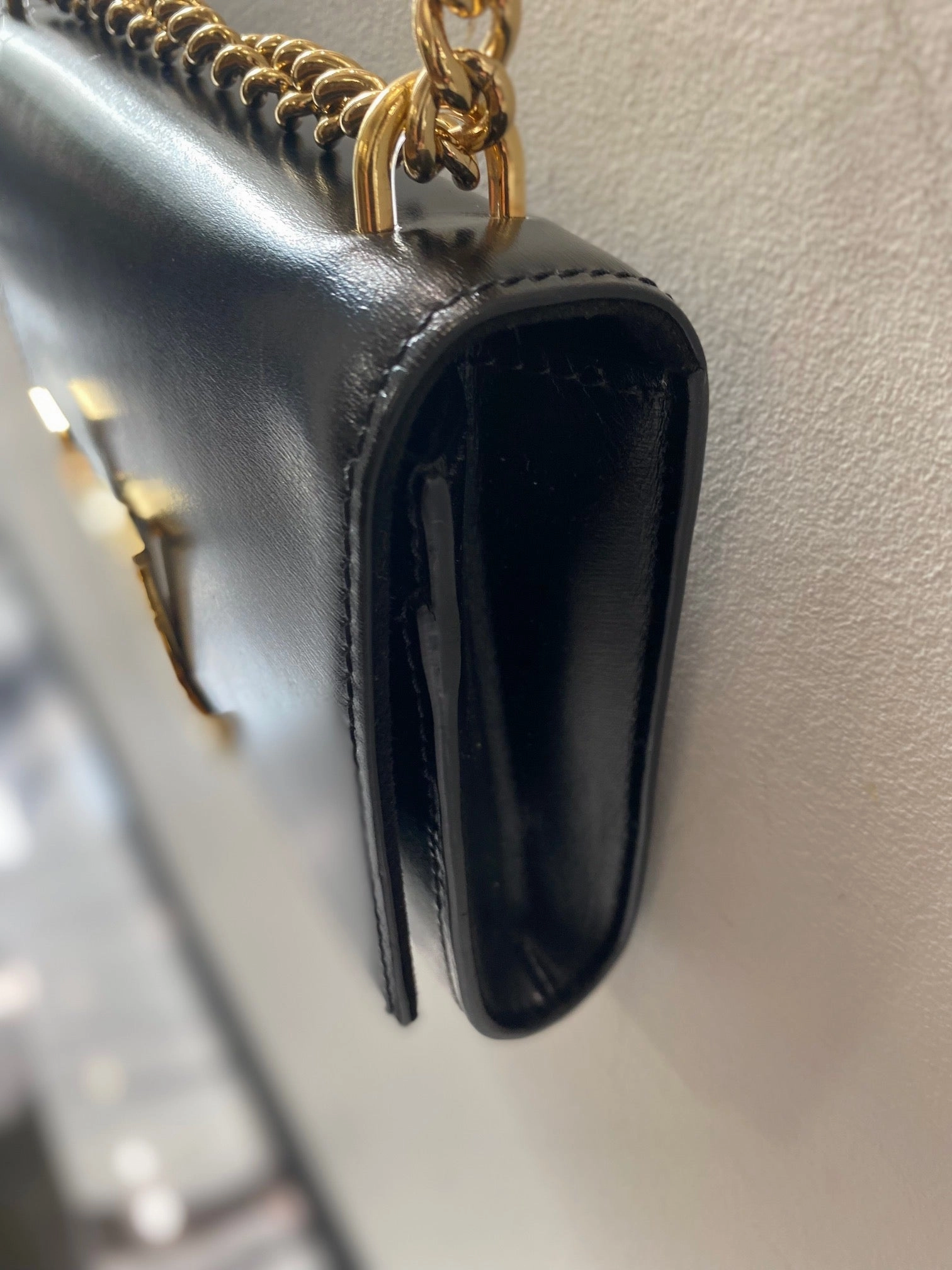 LOUIS VUITTON CALFSKIN LEATHER LOUISE CHAIN CROSSBODY