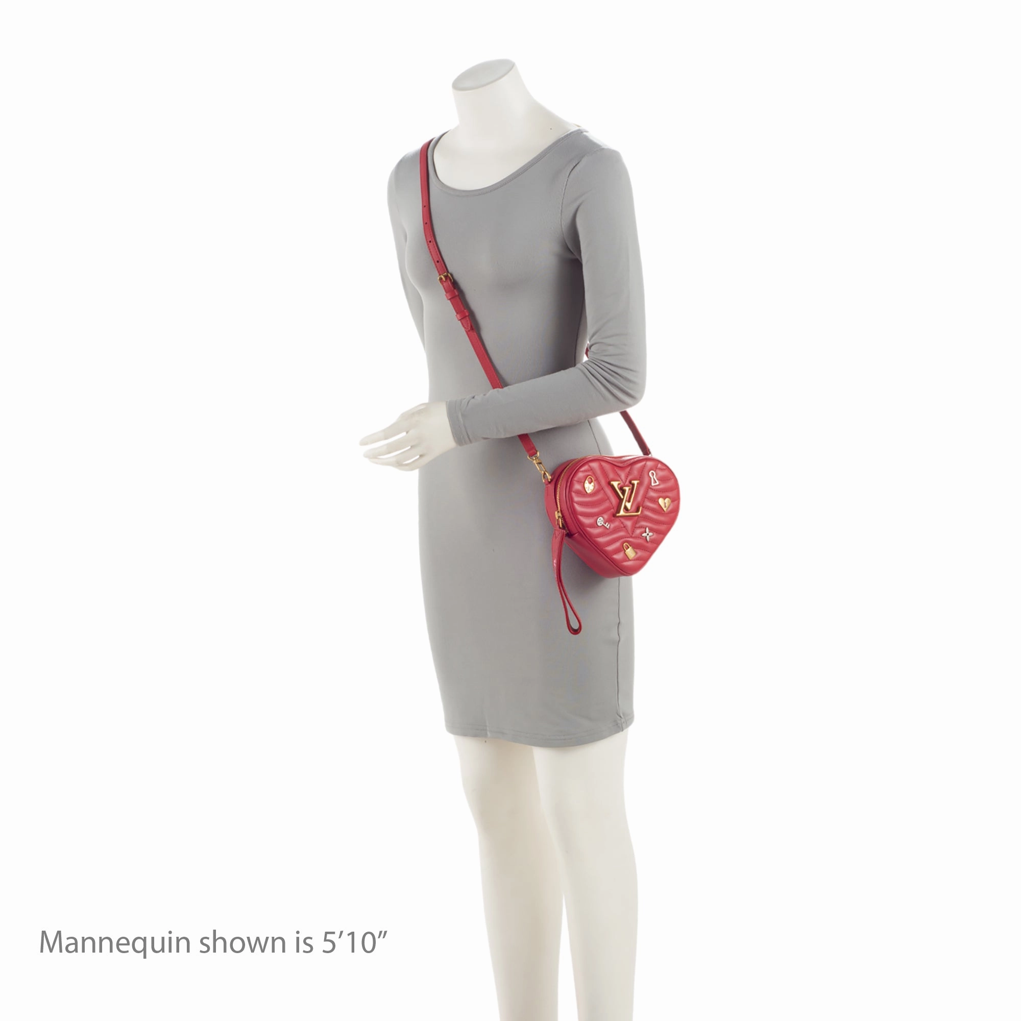 Louis Vuitton Calfskin New Wave Love Lock Heart Shoulder Bag (SHF-Hlhzwe)