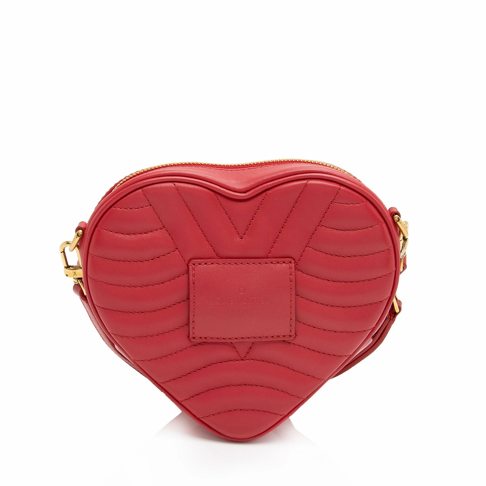Louis Vuitton Calfskin New Wave Love Lock Heart Shoulder Bag (SHF-Hlhzwe)
