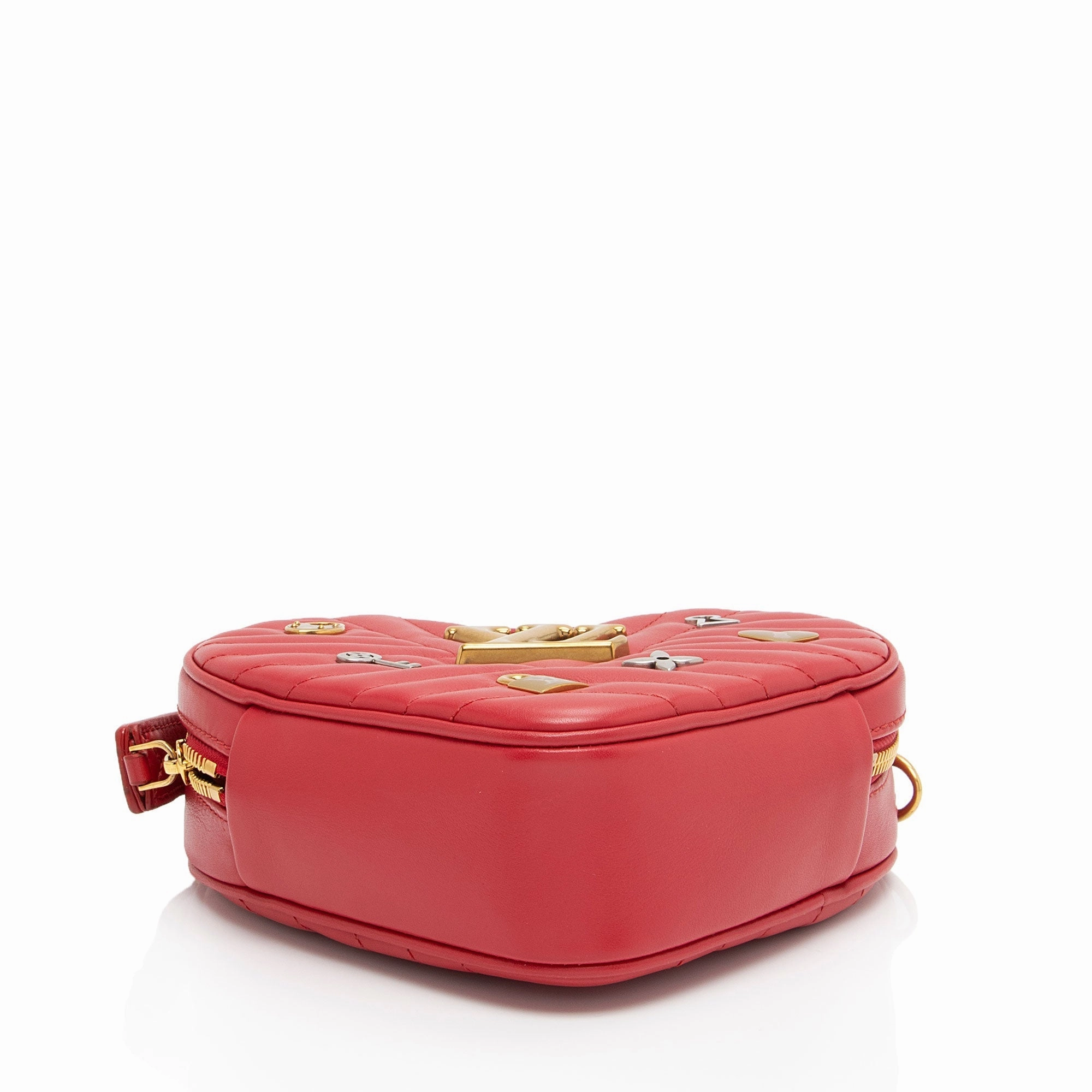 Louis Vuitton Calfskin New Wave Love Lock Heart Shoulder Bag (SHF-Hlhzwe)