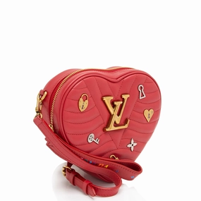 Louis Vuitton Calfskin New Wave Love Lock Heart Shoulder Bag (SHF-Hlhzwe)