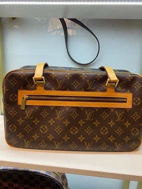 Louis Vuitton Cite GM Monogram Canvas Shoulder Bag Brown
