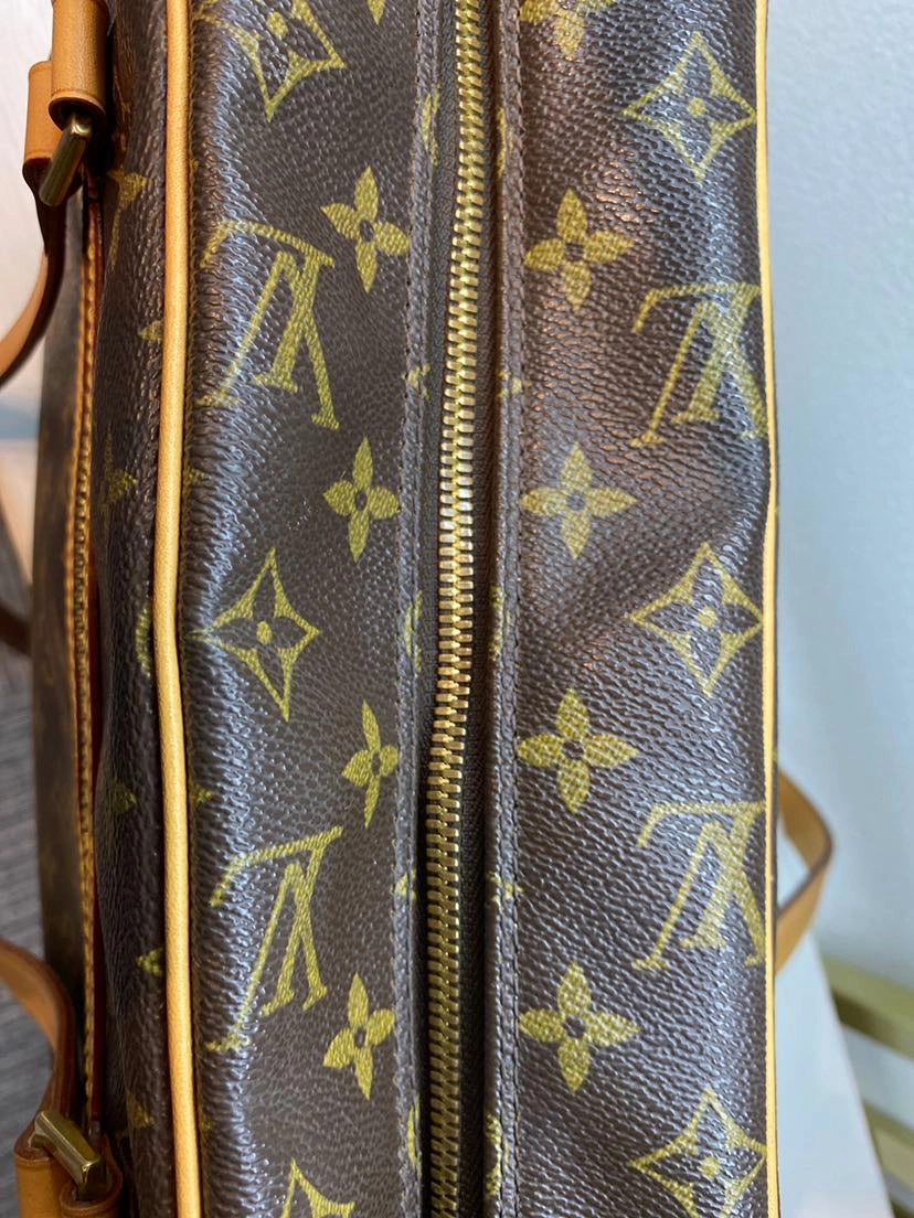 Louis Vuitton Cite GM Monogram Canvas Shoulder Bag Brown