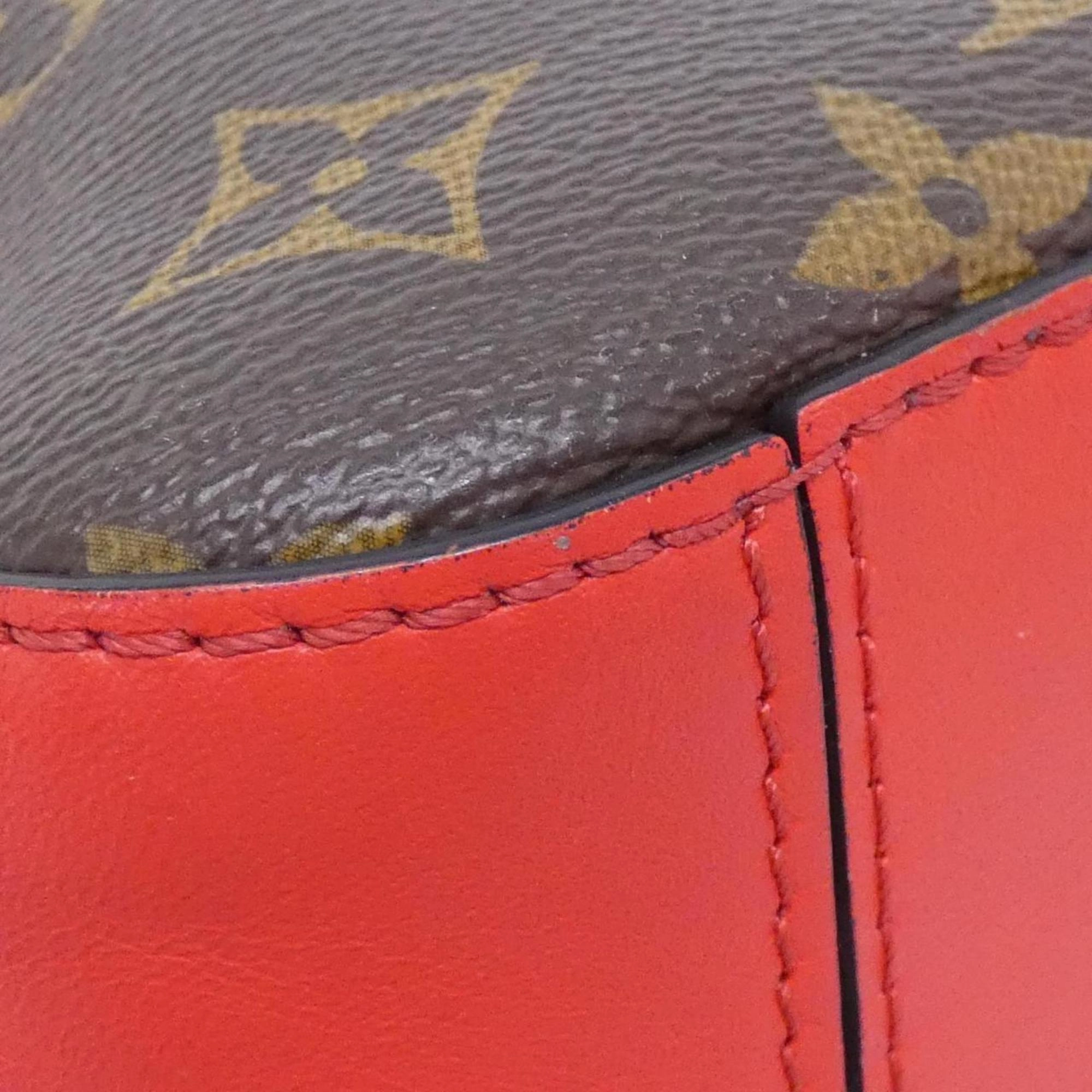 Louis Vuitton Coquelicots Marron Monogram Monogram Leather Shoulder Bag (Pre-Owned)