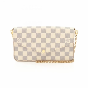 Louis Vuitton Damier Azur Pochette Shoulder Bag (Pre-Owned)