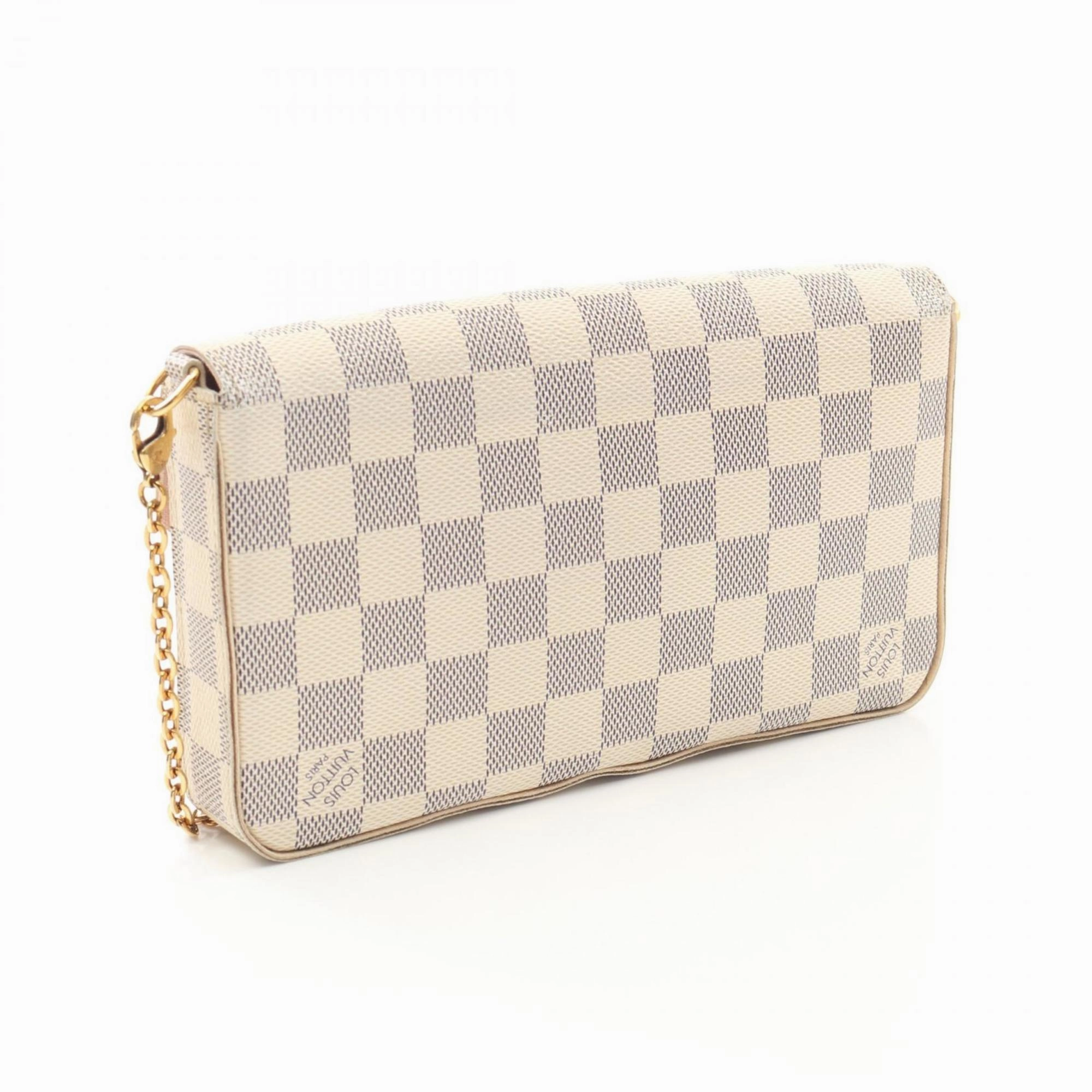 Louis Vuitton Damier Azur Pochette Shoulder Bag (Pre-Owned)