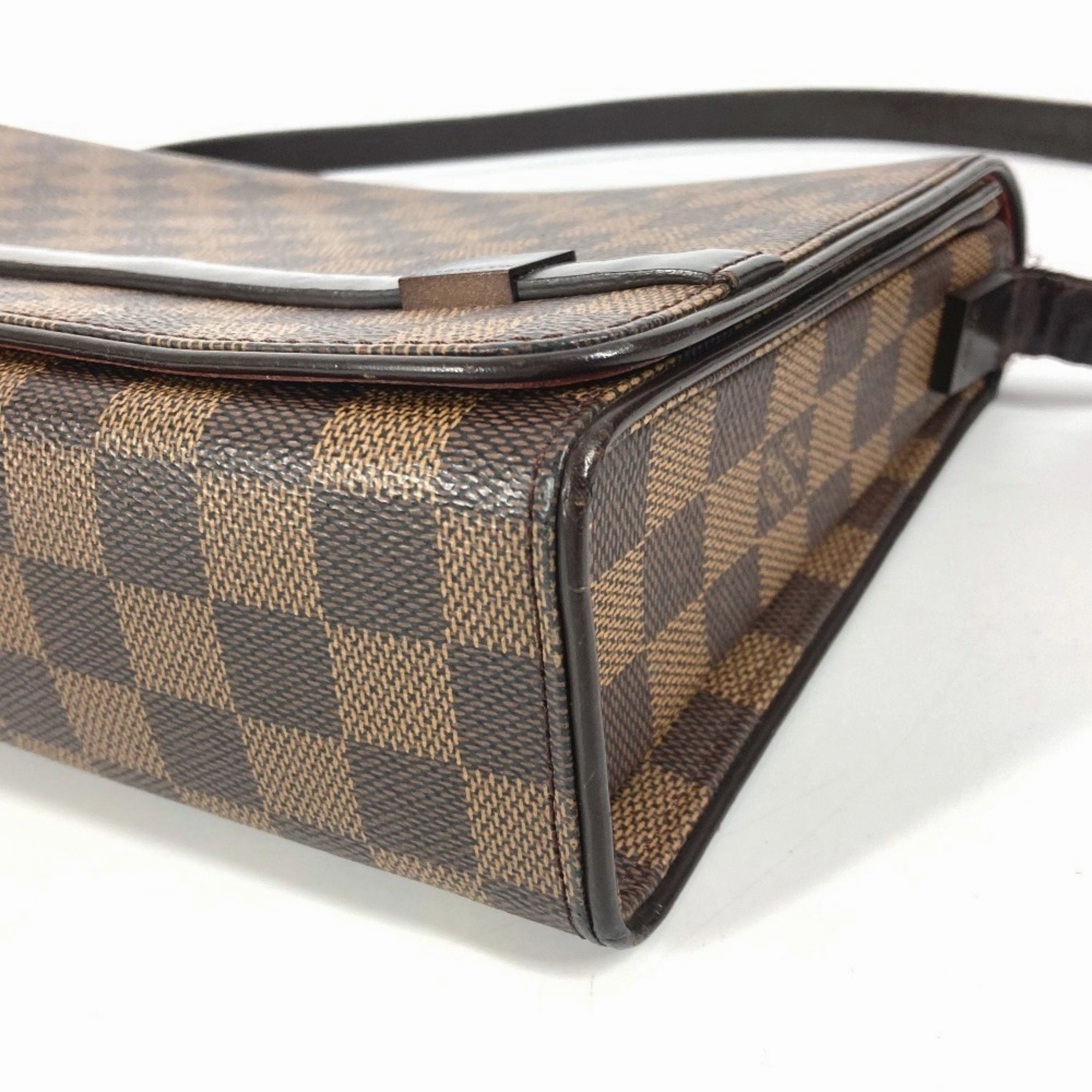 Louis Vuitton Damier Canvas Ebene Damier Canvas Shoulder Bag (Pre-Owned)