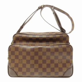Louis Vuitton Damier Canvas Ebene Damier Canvas Shoulder Bag (Pre-Owned)