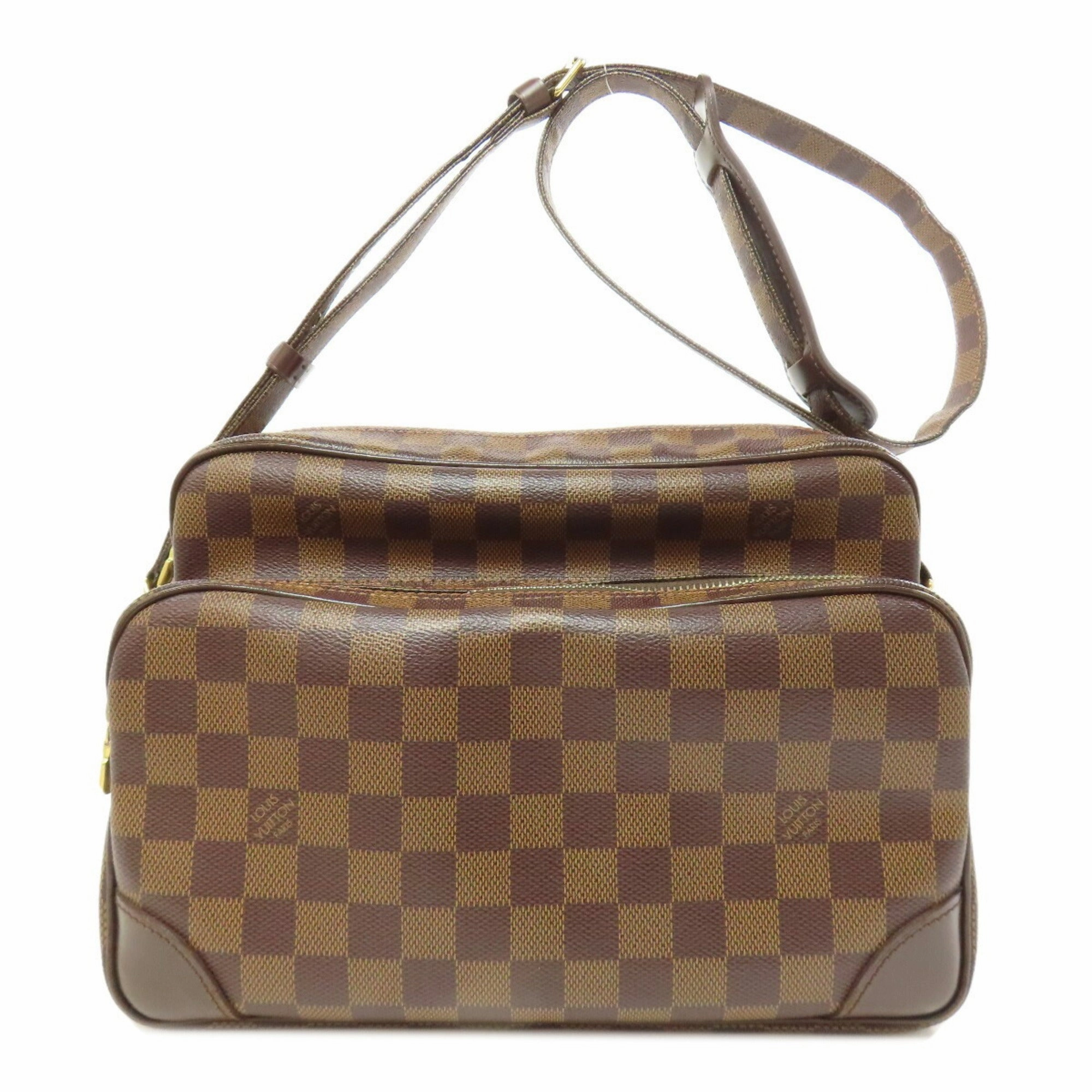 Louis Vuitton Damier Canvas Ebene Damier Canvas Shoulder Bag (Pre-Owned)