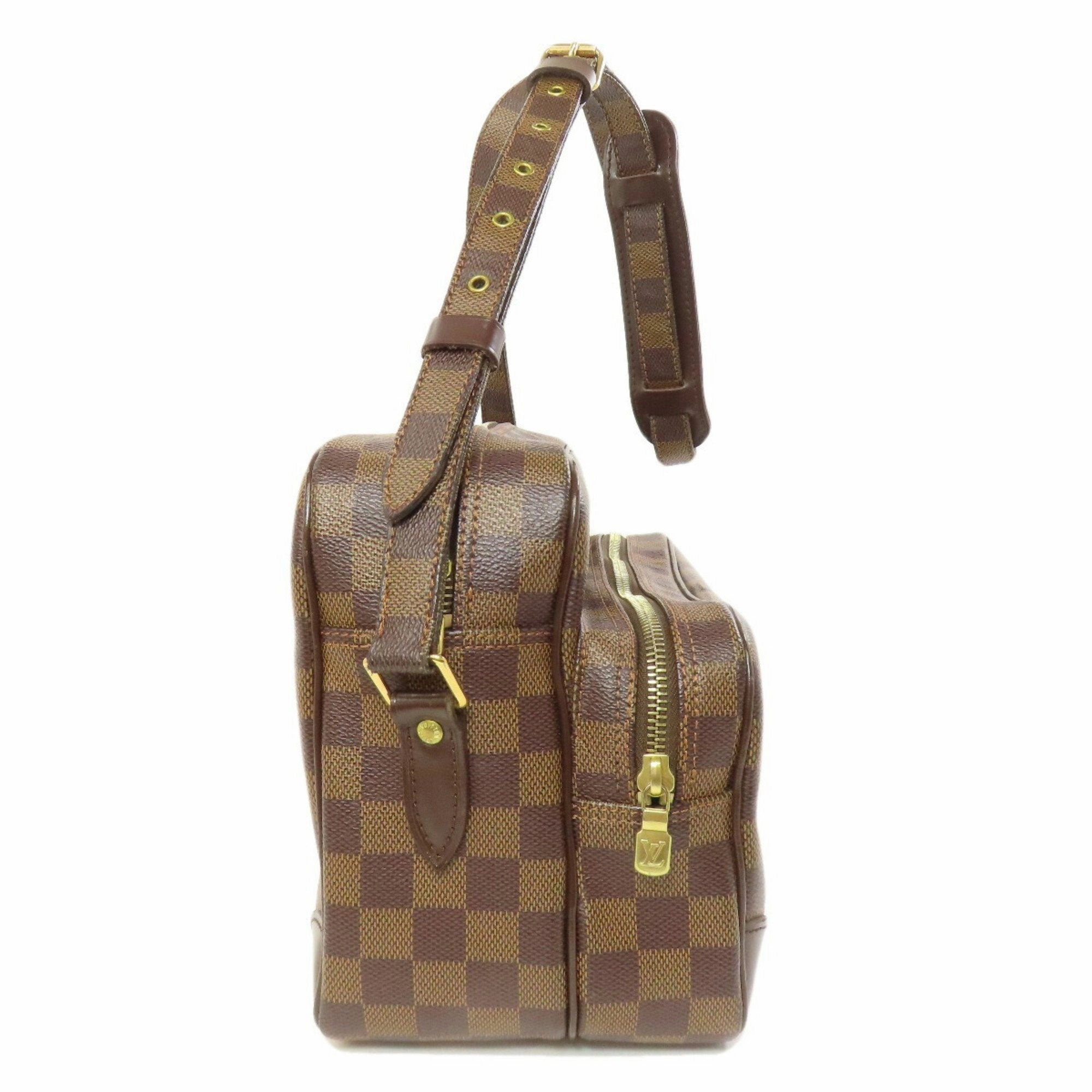 Louis Vuitton Damier Canvas Ebene Damier Canvas Shoulder Bag (Pre-Owned)