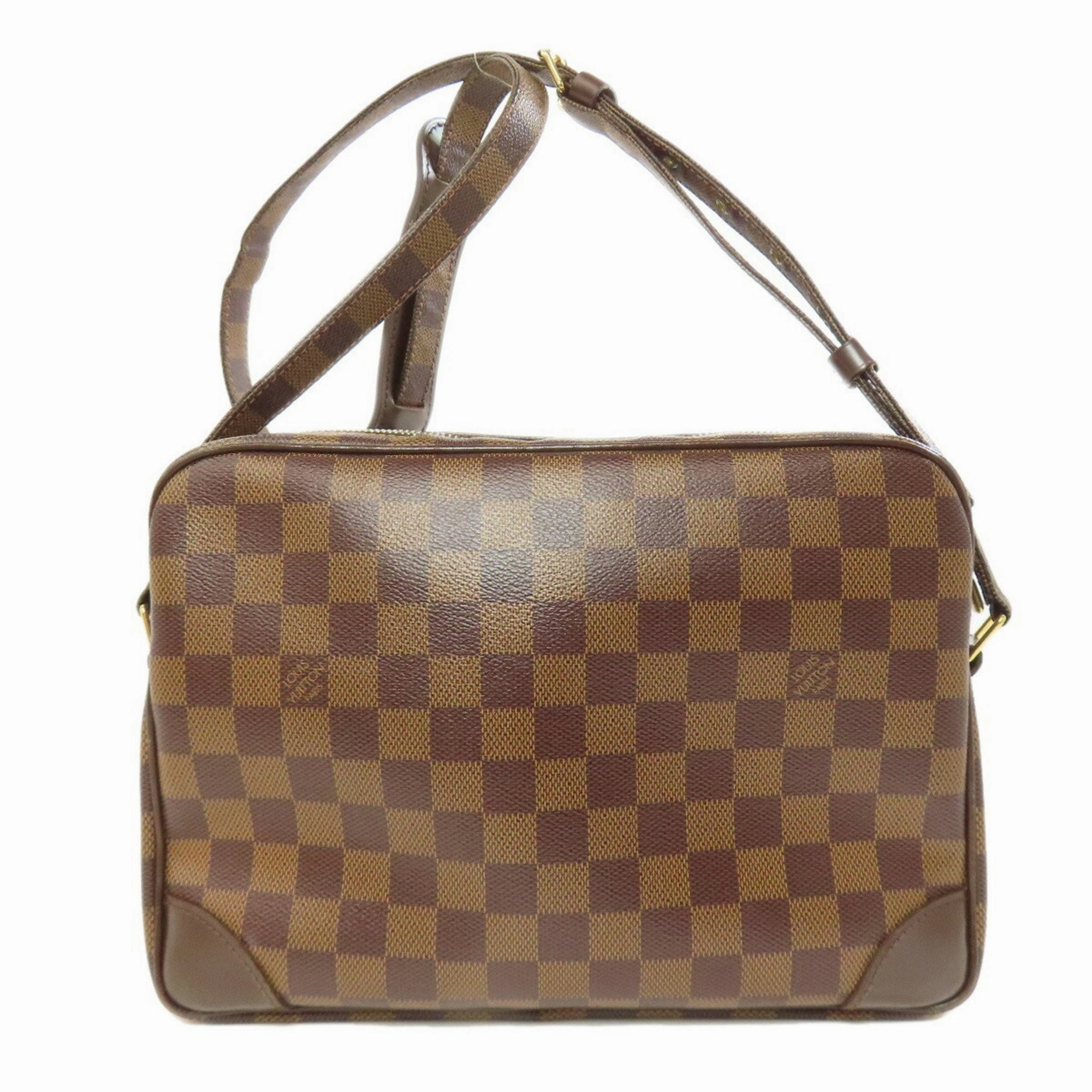 Louis Vuitton Damier Canvas Ebene Damier Canvas Shoulder Bag (Pre-Owned)
