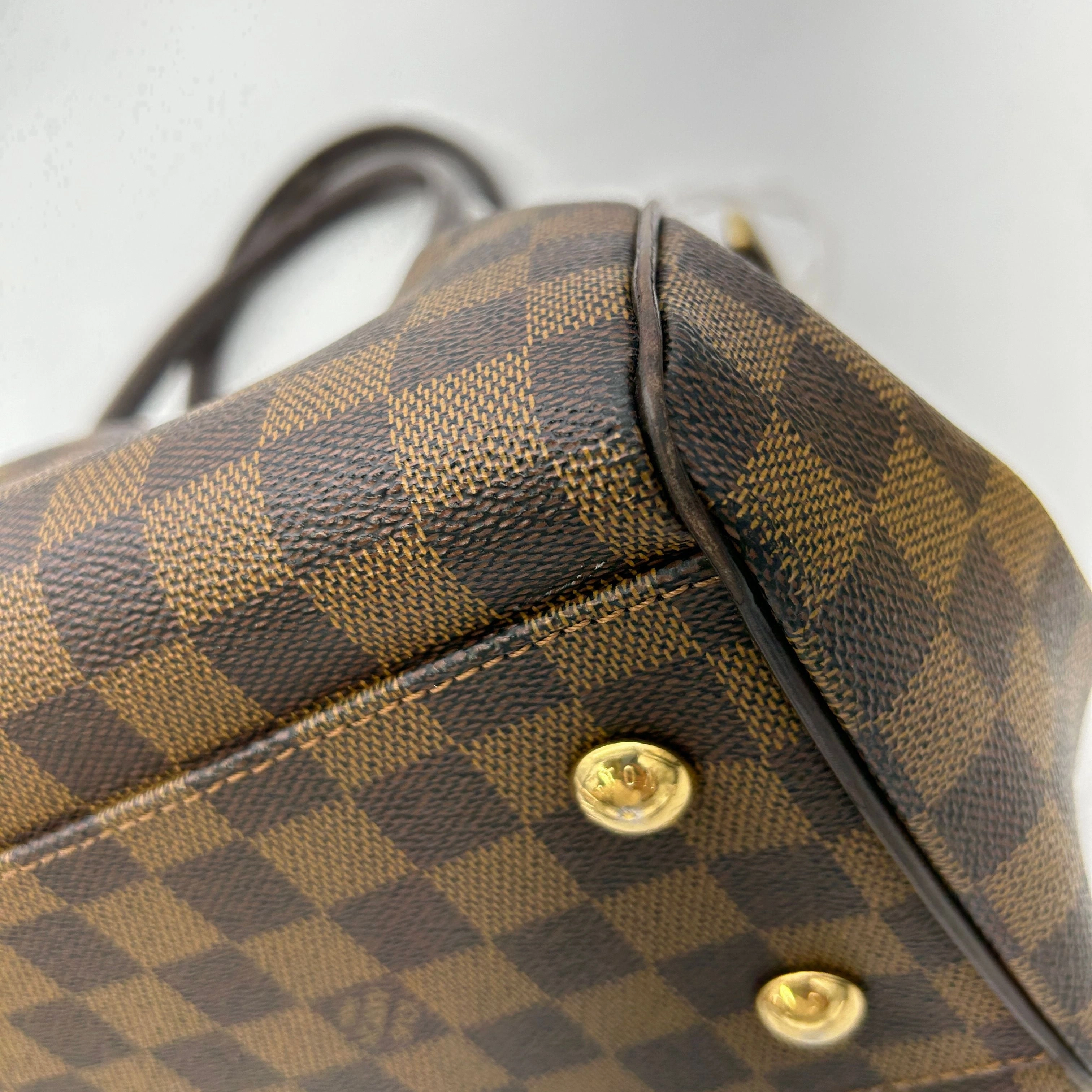 LOUIS VUITTON Damier Trevi PM 2way Hand Shoulder Bag Ebene LA13194