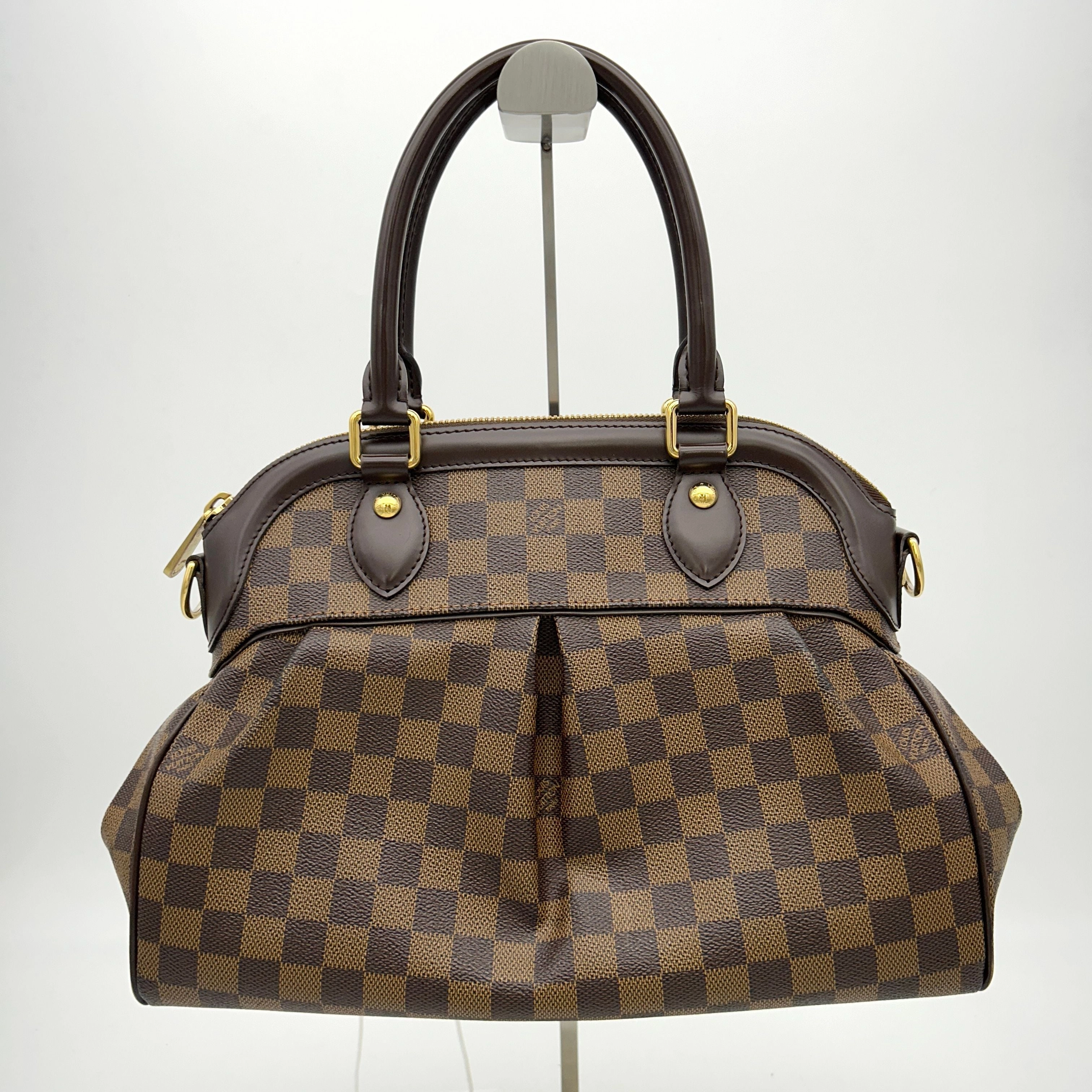 LOUIS VUITTON Damier Trevi PM 2way Hand Shoulder Bag Ebene LA13194