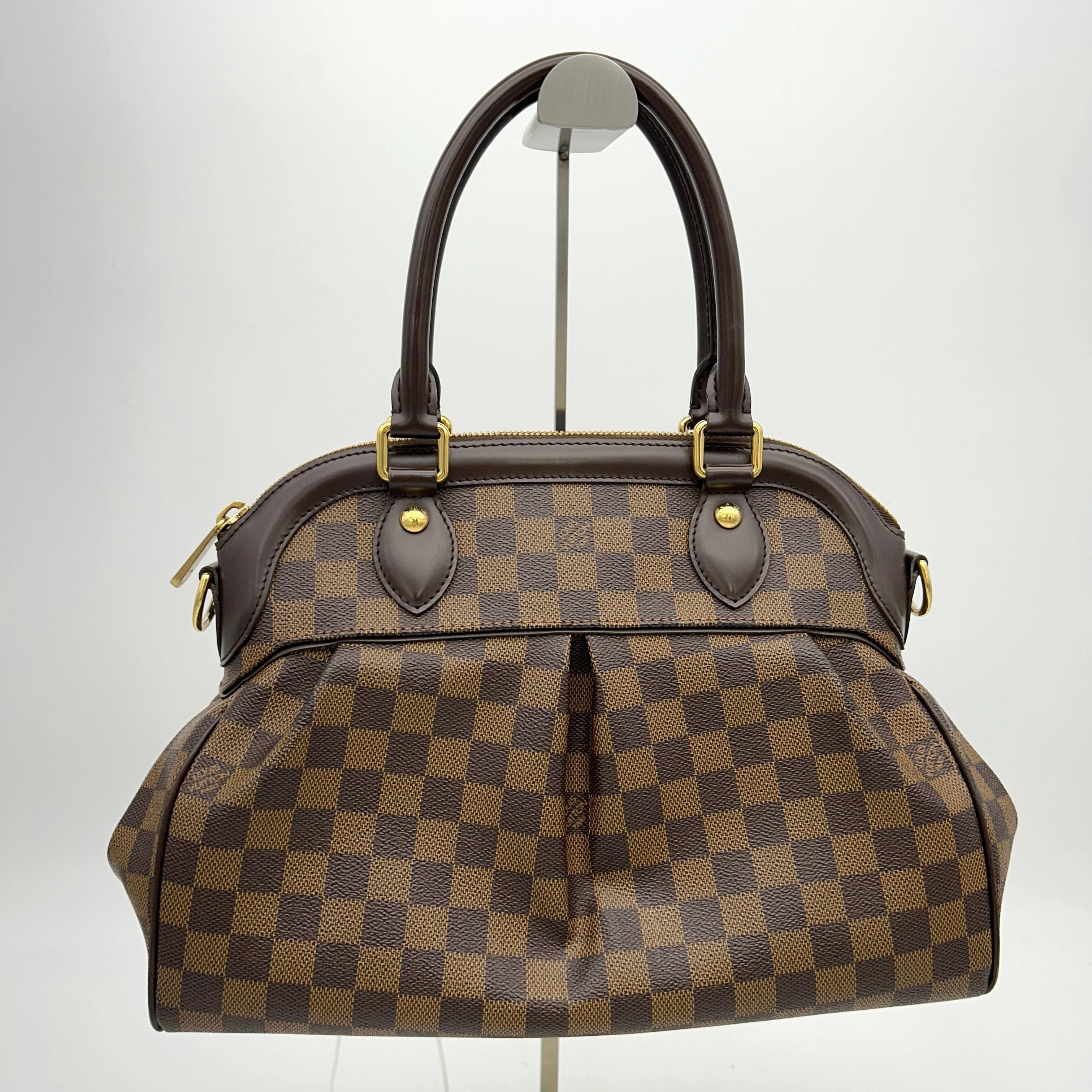 LOUIS VUITTON Damier Trevi PM 2way Hand Shoulder Bag Ebene LA13194