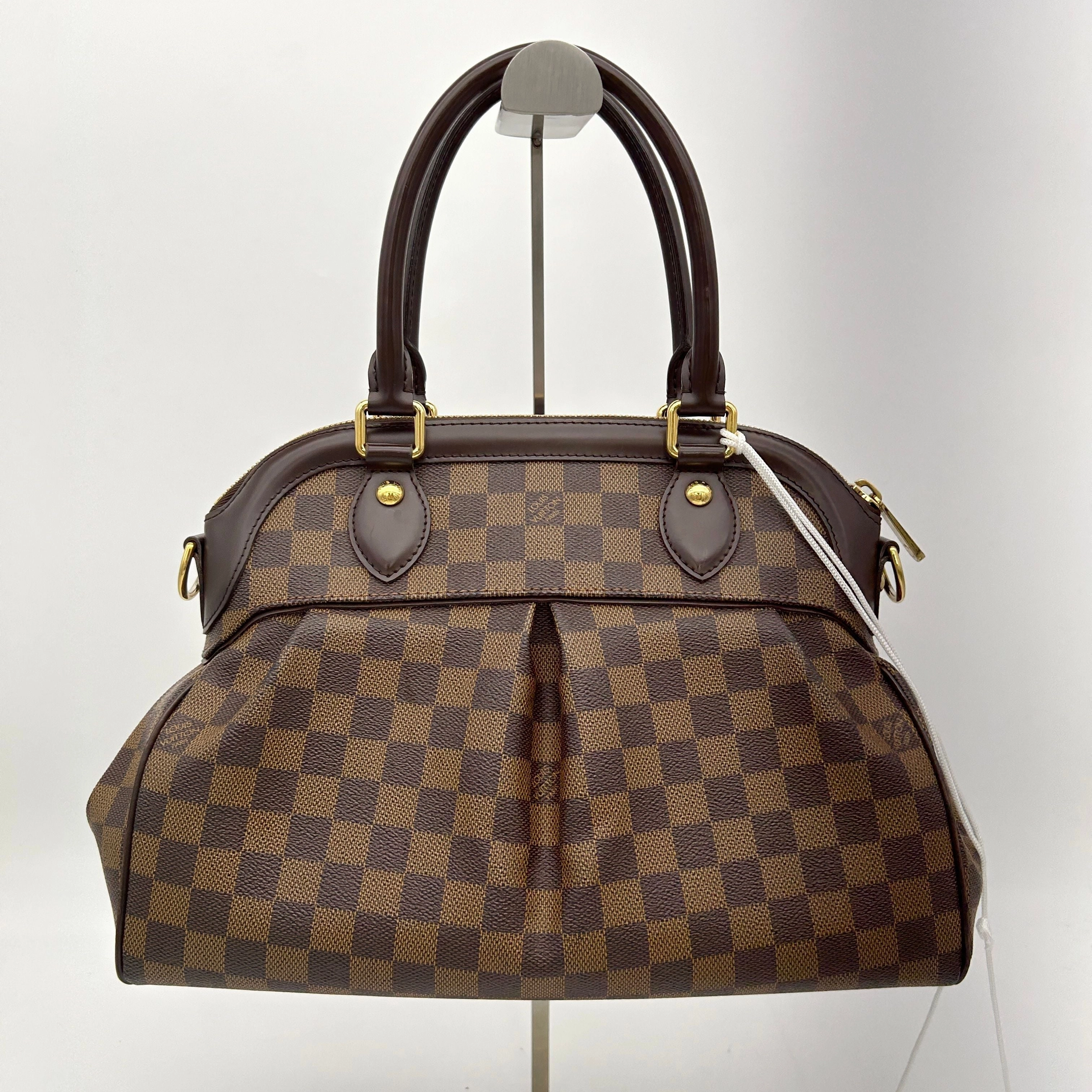 LOUIS VUITTON Damier Trevi PM 2way Hand Shoulder Bag Ebene LA13194