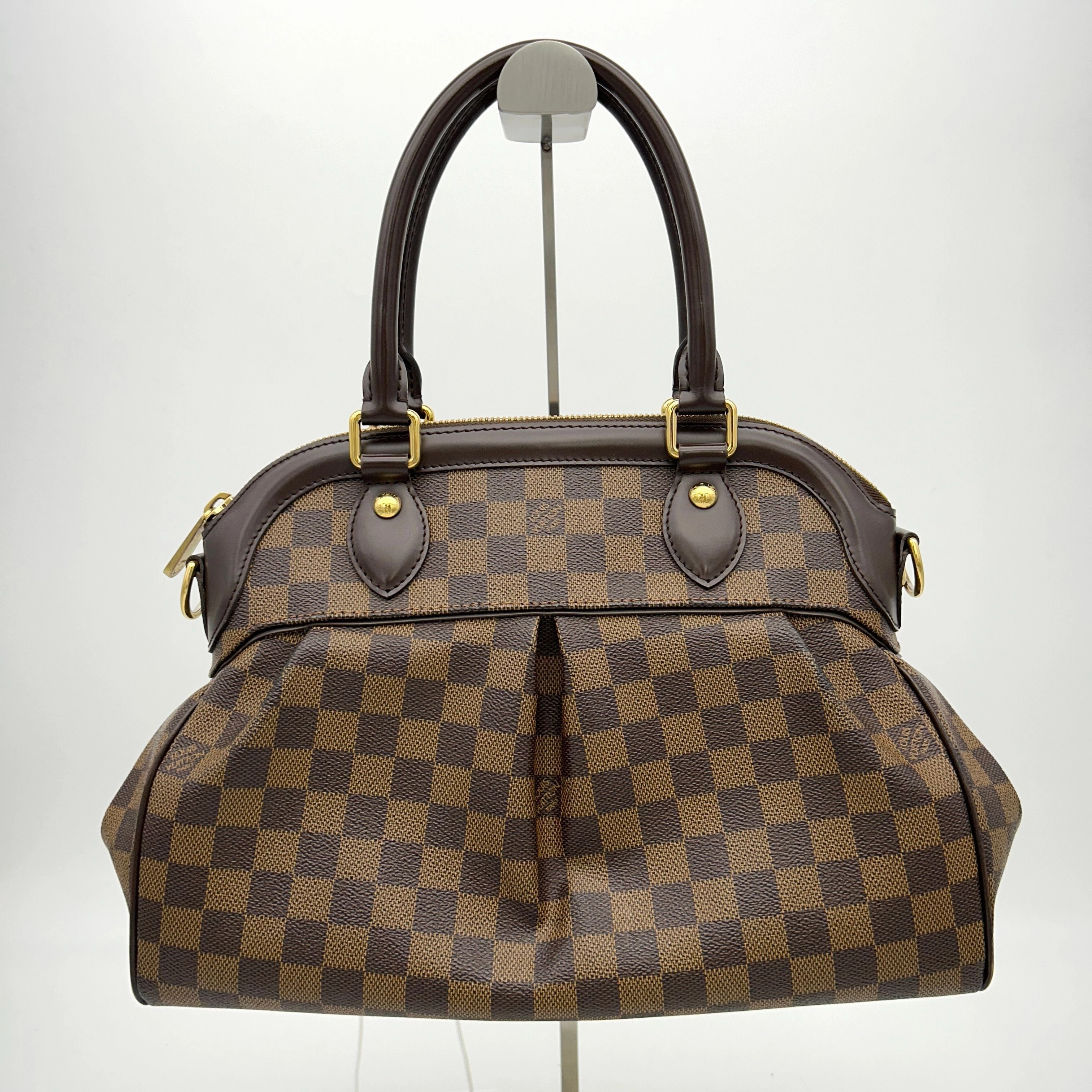 LOUIS VUITTON Damier Trevi PM 2way Hand Shoulder Bag Ebene LA13194